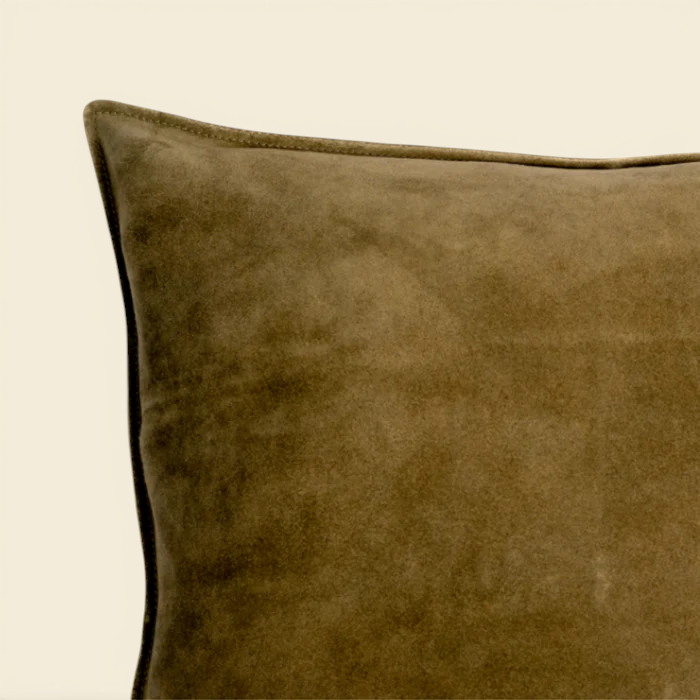 Suede Toss Pillow - Forest Green