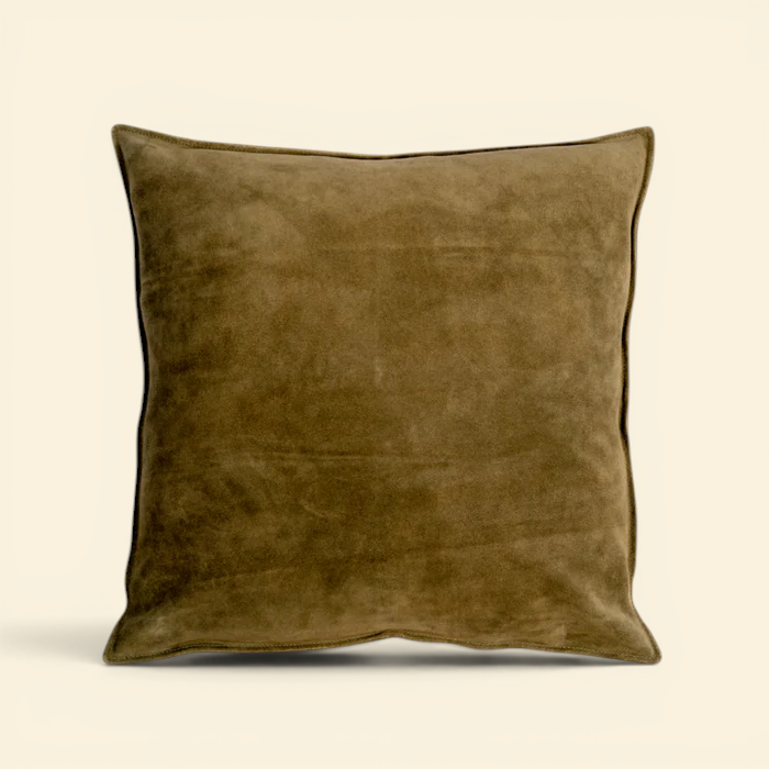 Suede Toss Pillow - Forest Green