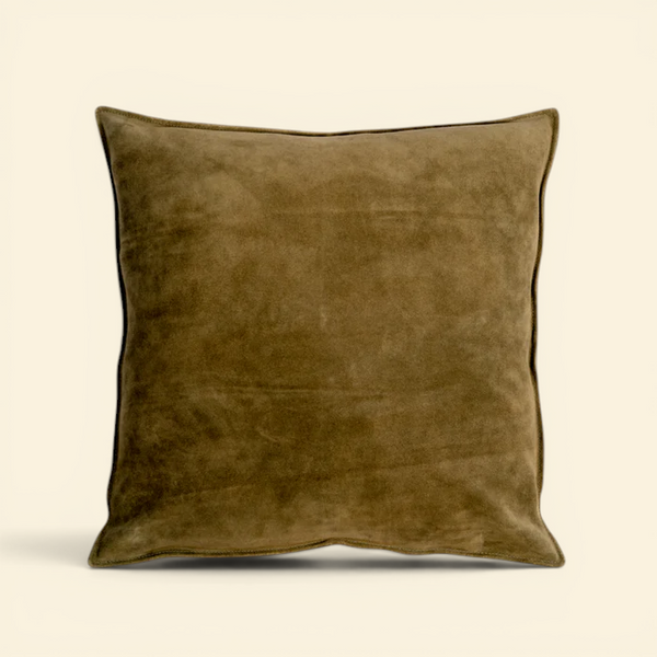 Suede Toss Pillow - Forest Green