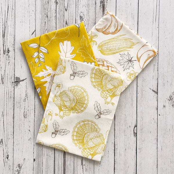 Autumn Reap Cotton Tea Towel (Set of 3)