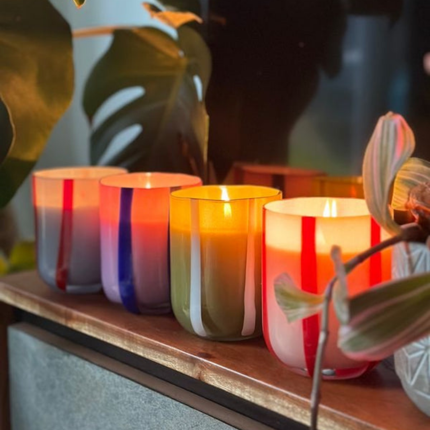 Bold Glass 10oz Candle - Orange/Blossom/Basil