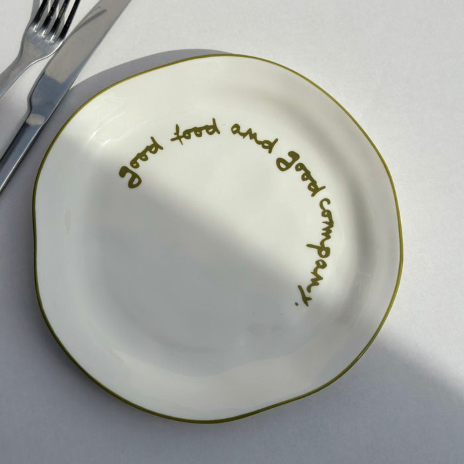 Good Food/Good Company Dinner Plate