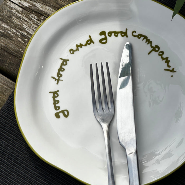 Good Food/Good Company Dinner Plate
