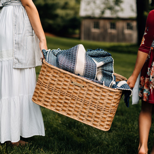 Woven Natural Cove Laundry Basket