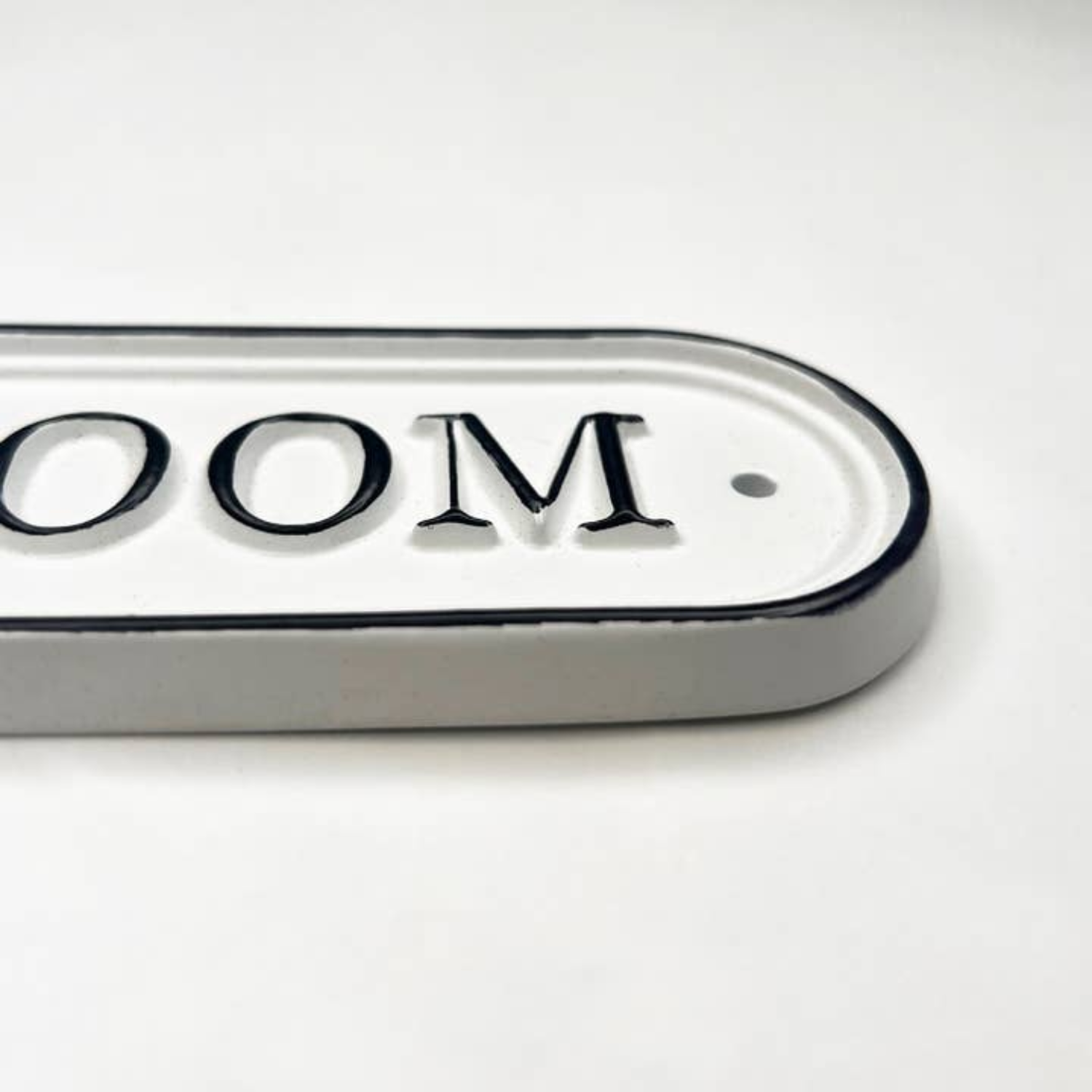 'Powder Room' Cast Metal Decorative Sign