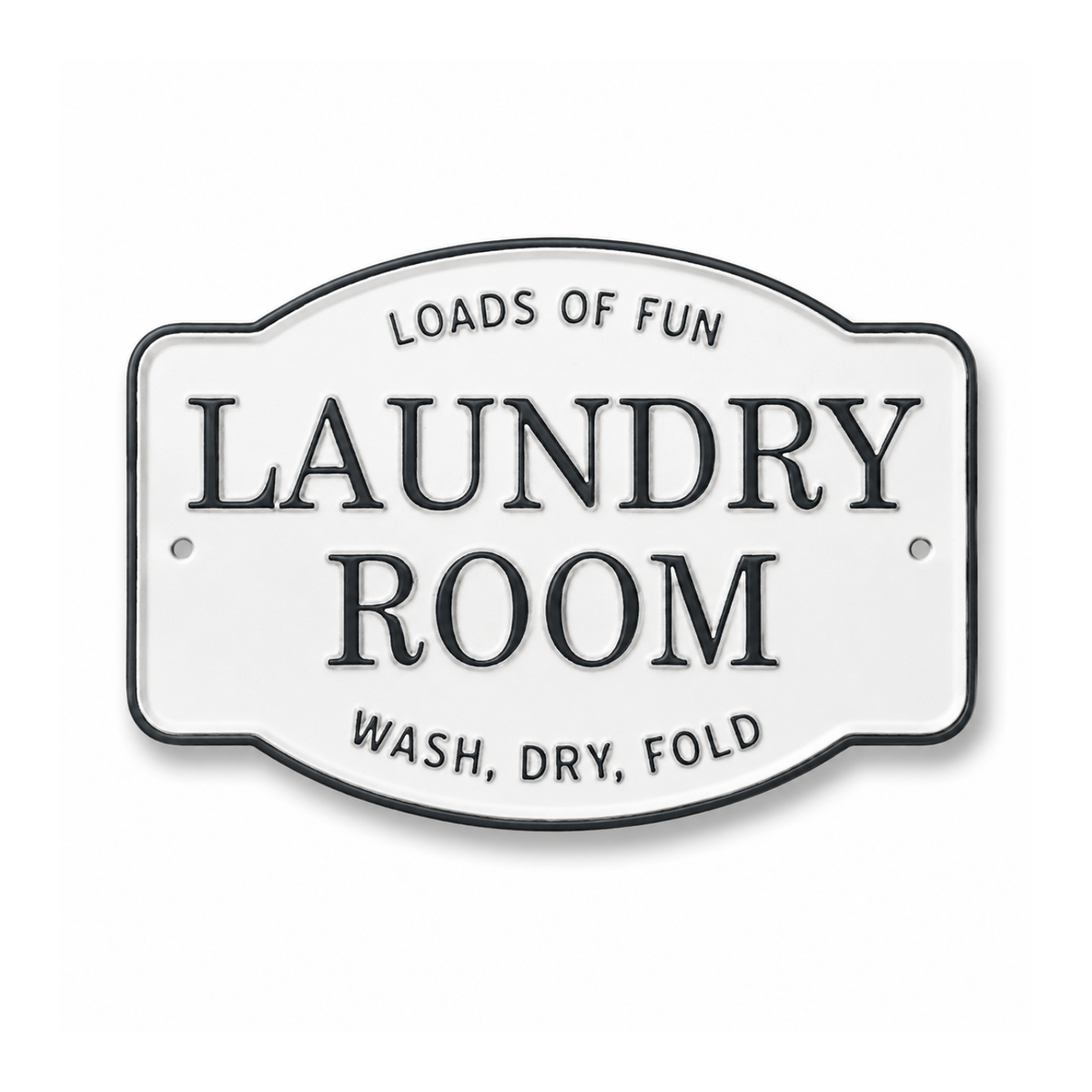 'Laundry Room' Cast Metal Decorative Sign
