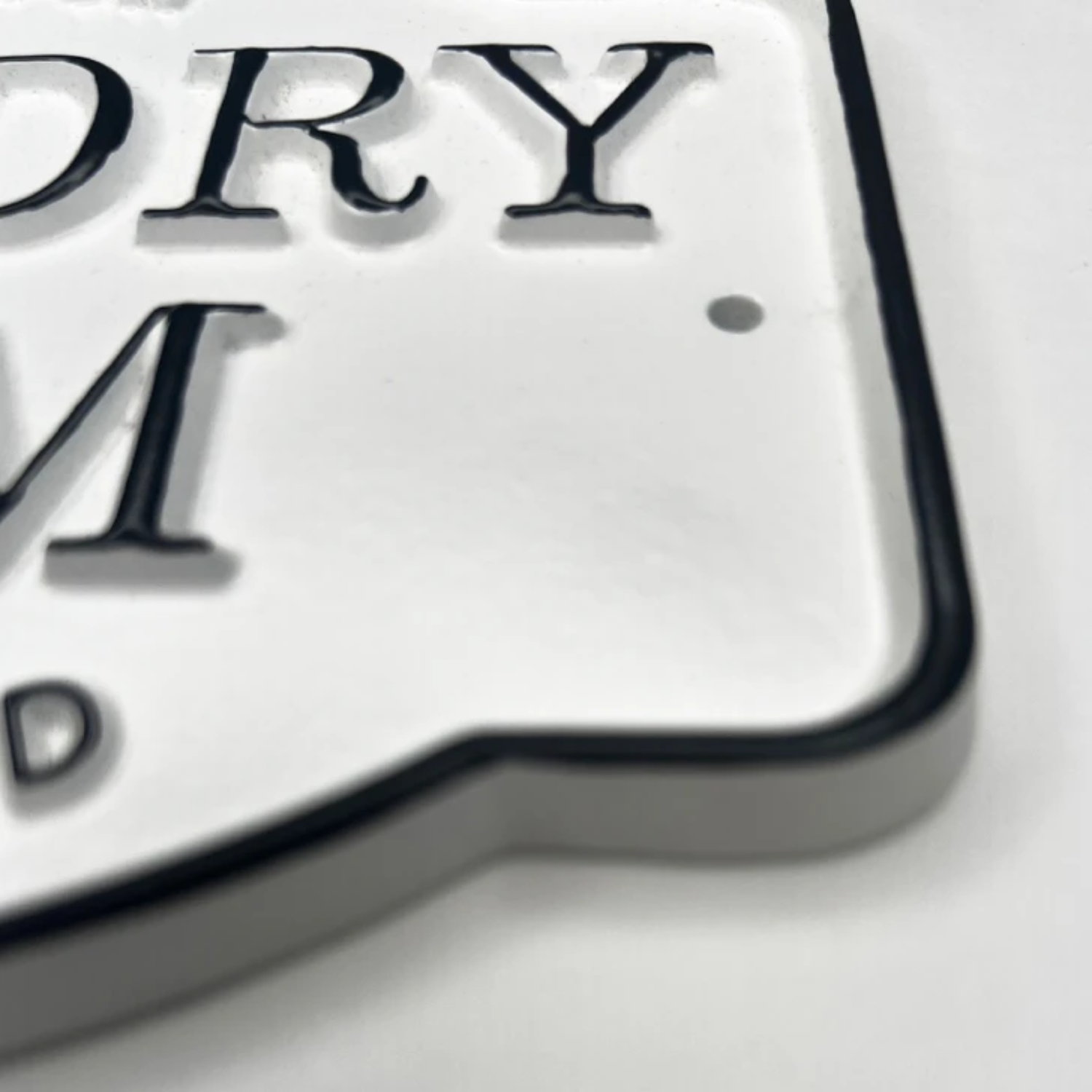 'Laundry Room' Cast Metal Decorative Sign
