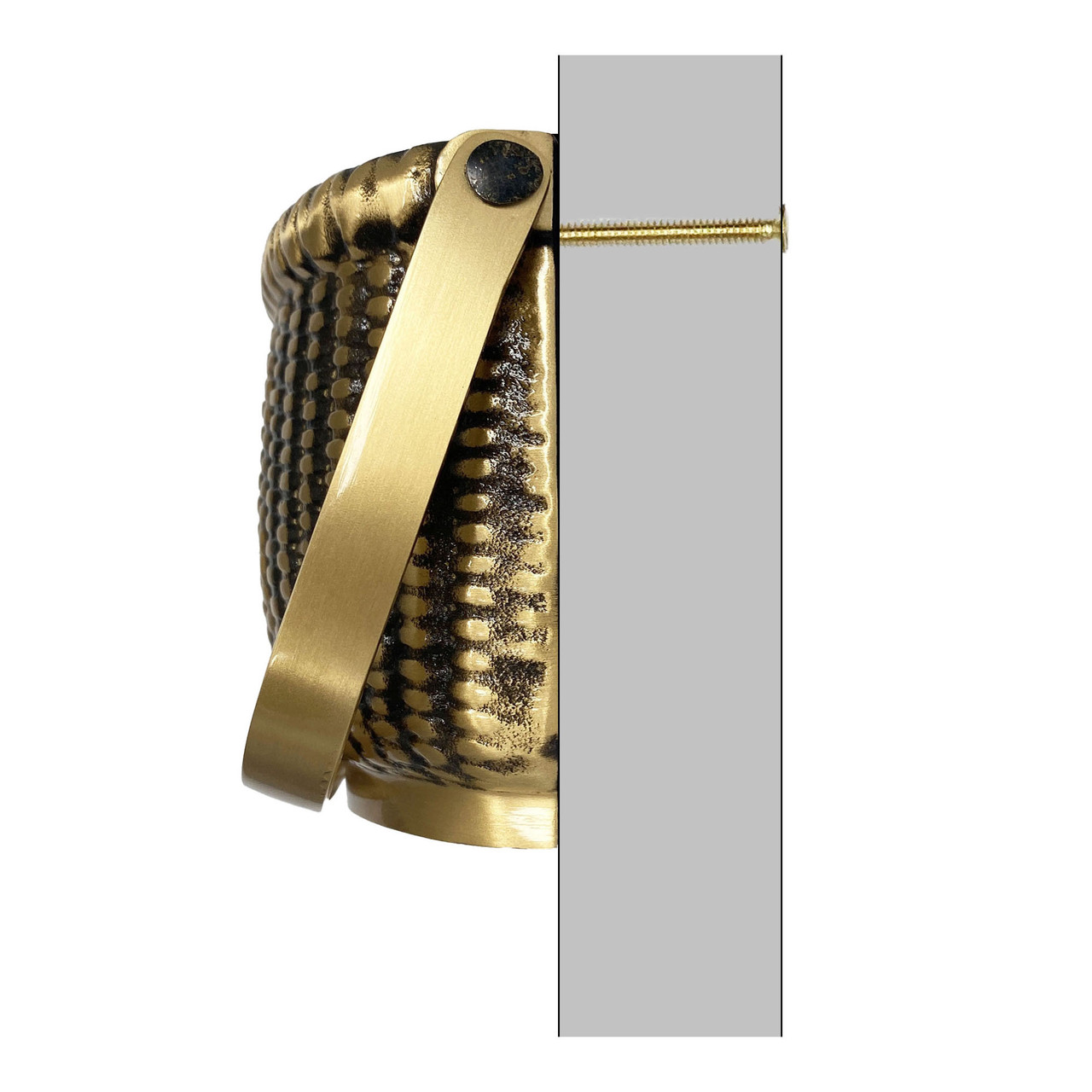 New England Brass Basket Door Knocker