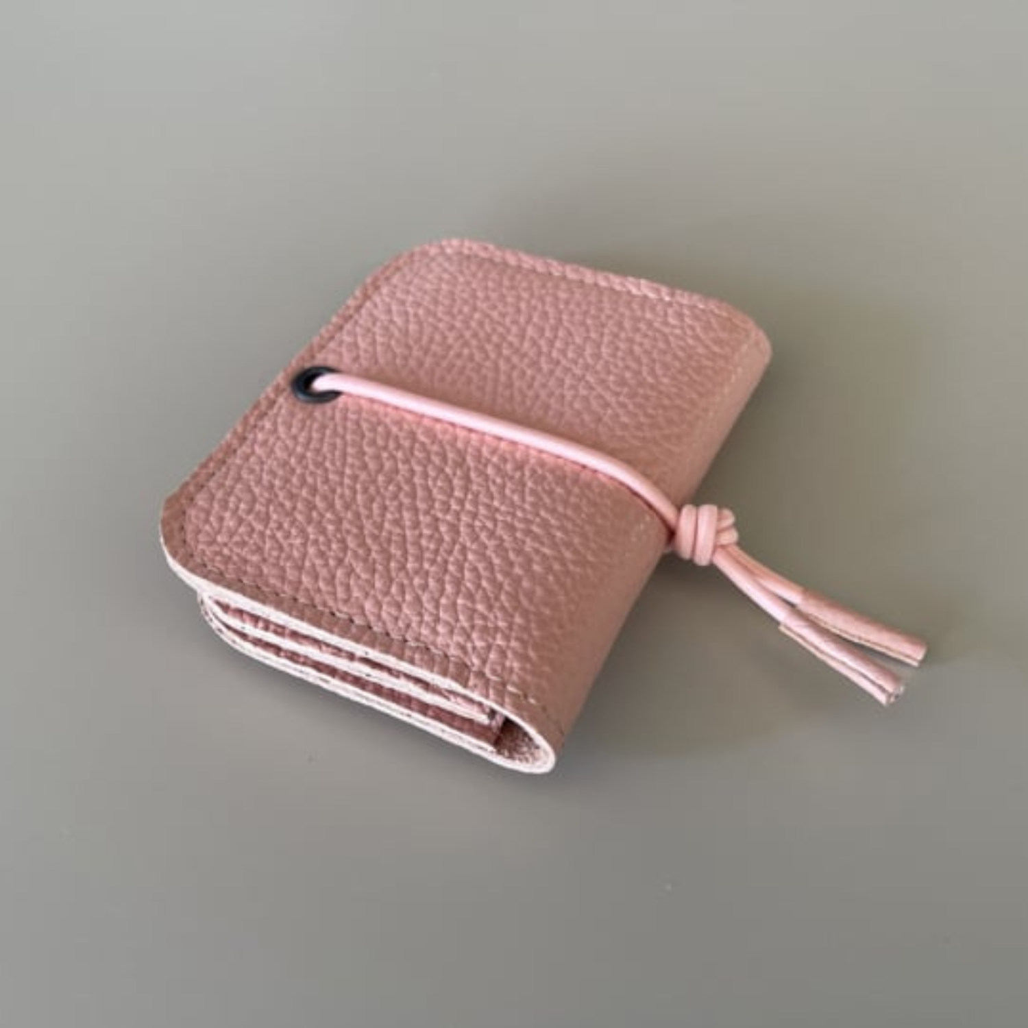 Knot Mini Leather Wallet - Blossom Pink