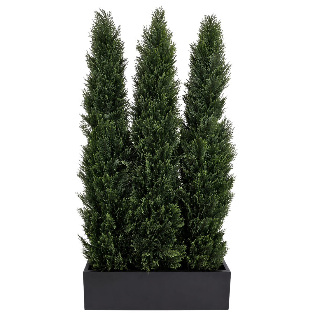 Artificial Deluxe Cedar Outdoor Privacy Planter
