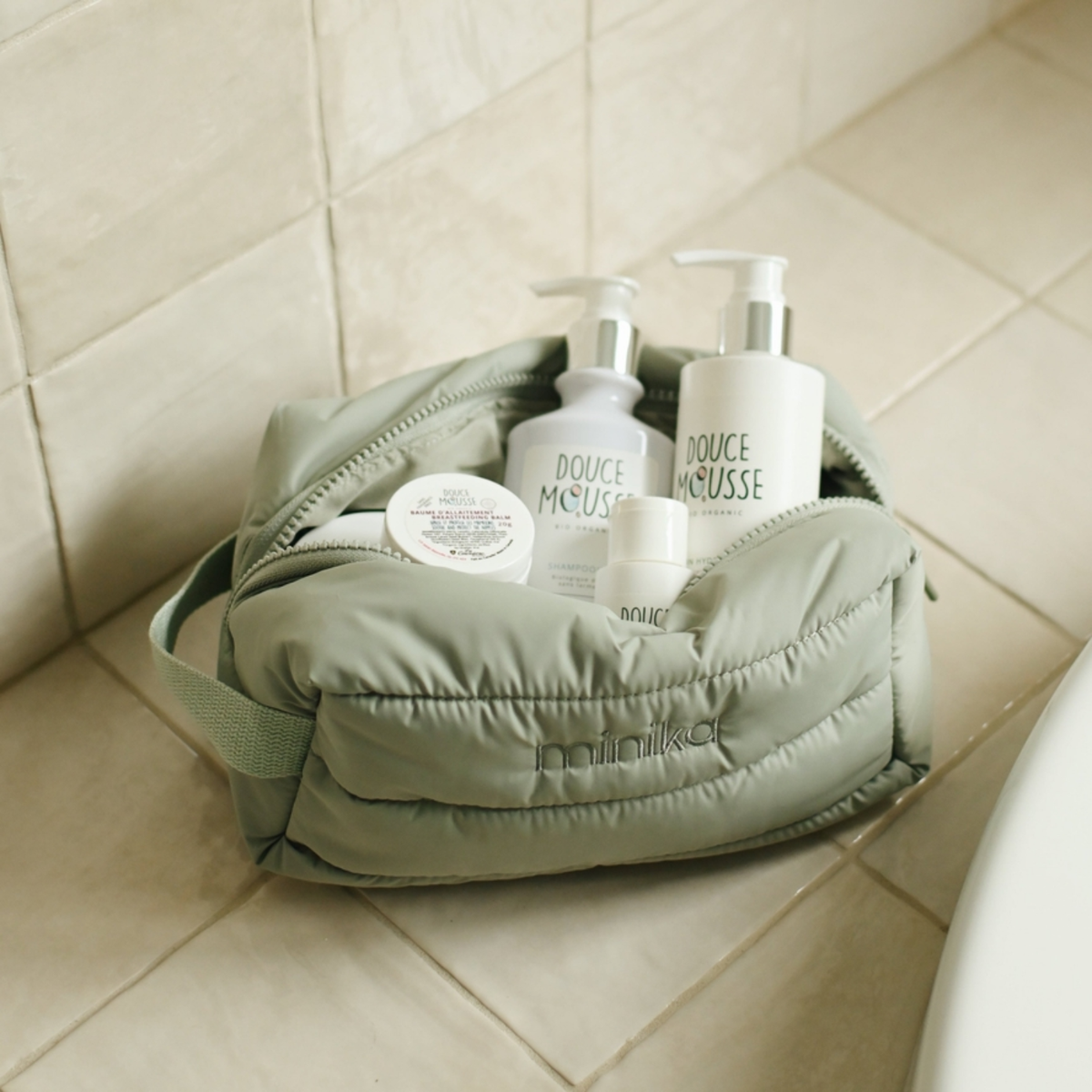 Puff Toiletry Bag - Sage