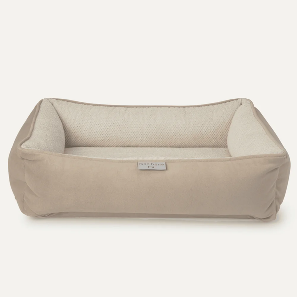 Plush Paw Dog Bed - Sand