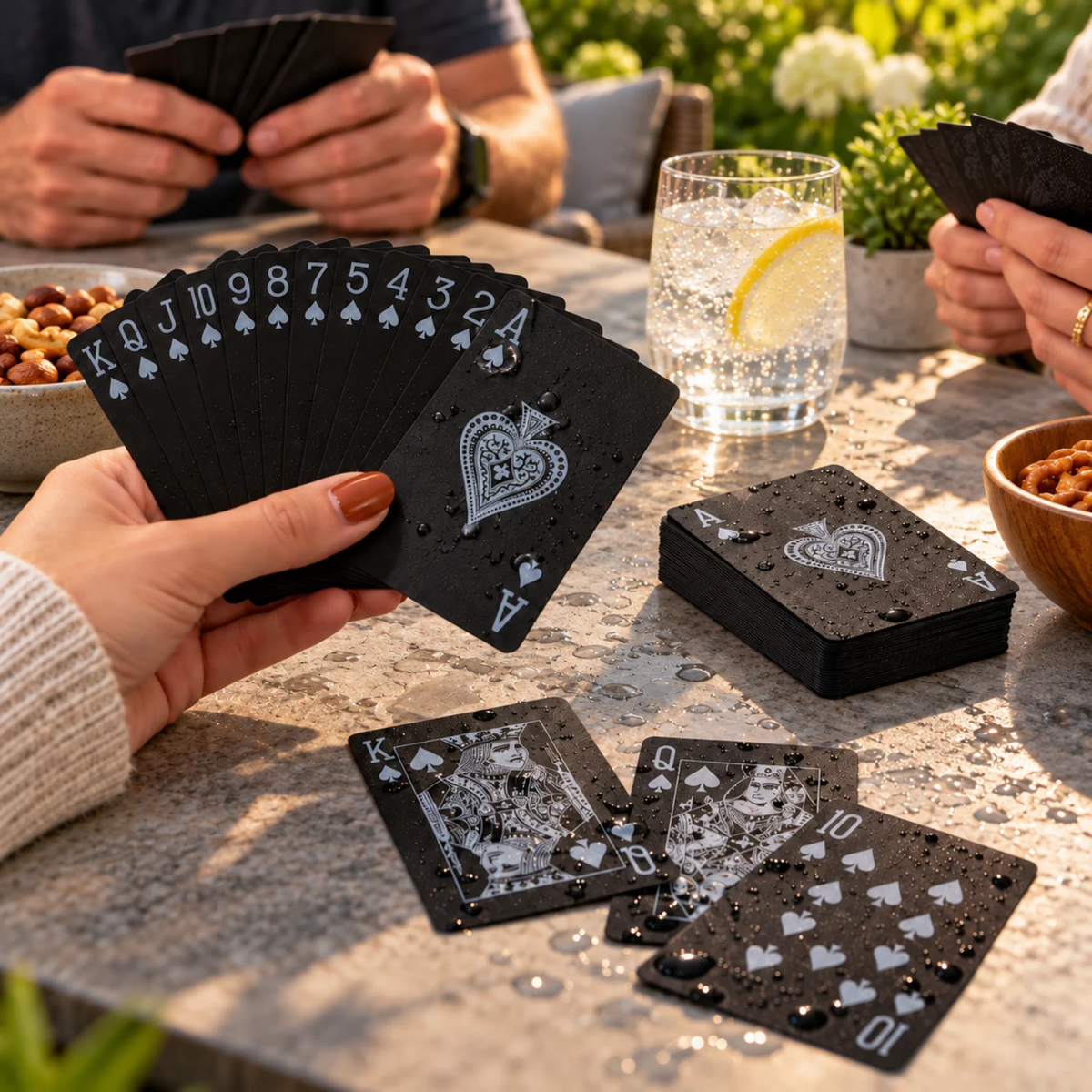 Black Waterproof Card Deck