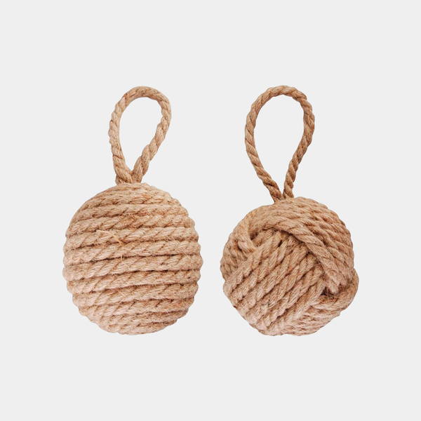 Natural Maritime Rope Door Stopper (Set of 2)