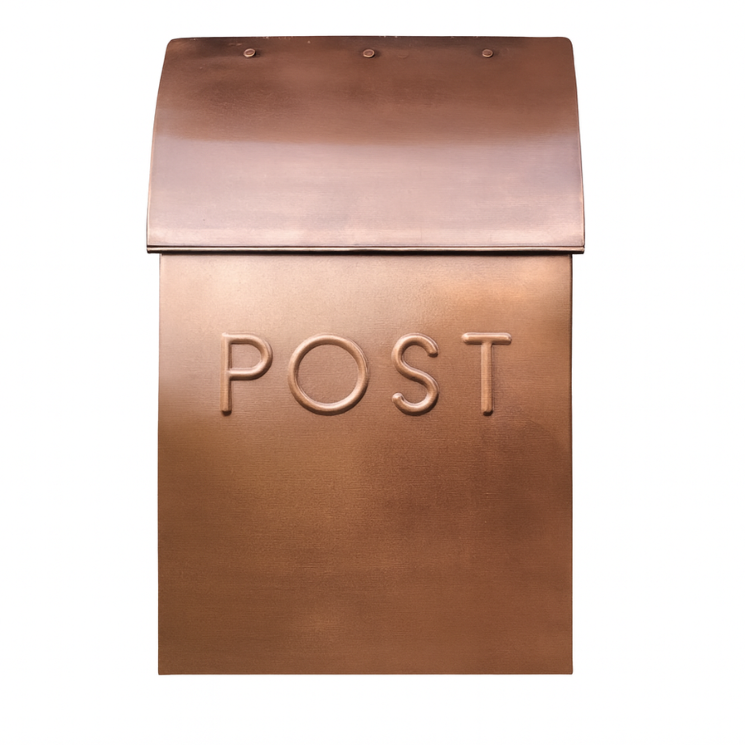 Antique Copper Arc Mail Box