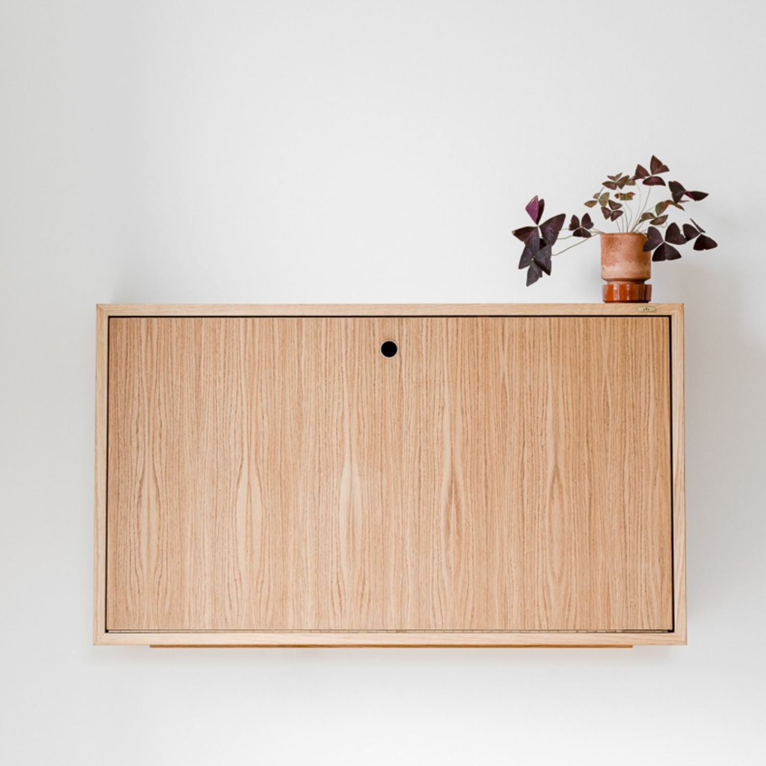 Noa Oak Wall Mounted Desk