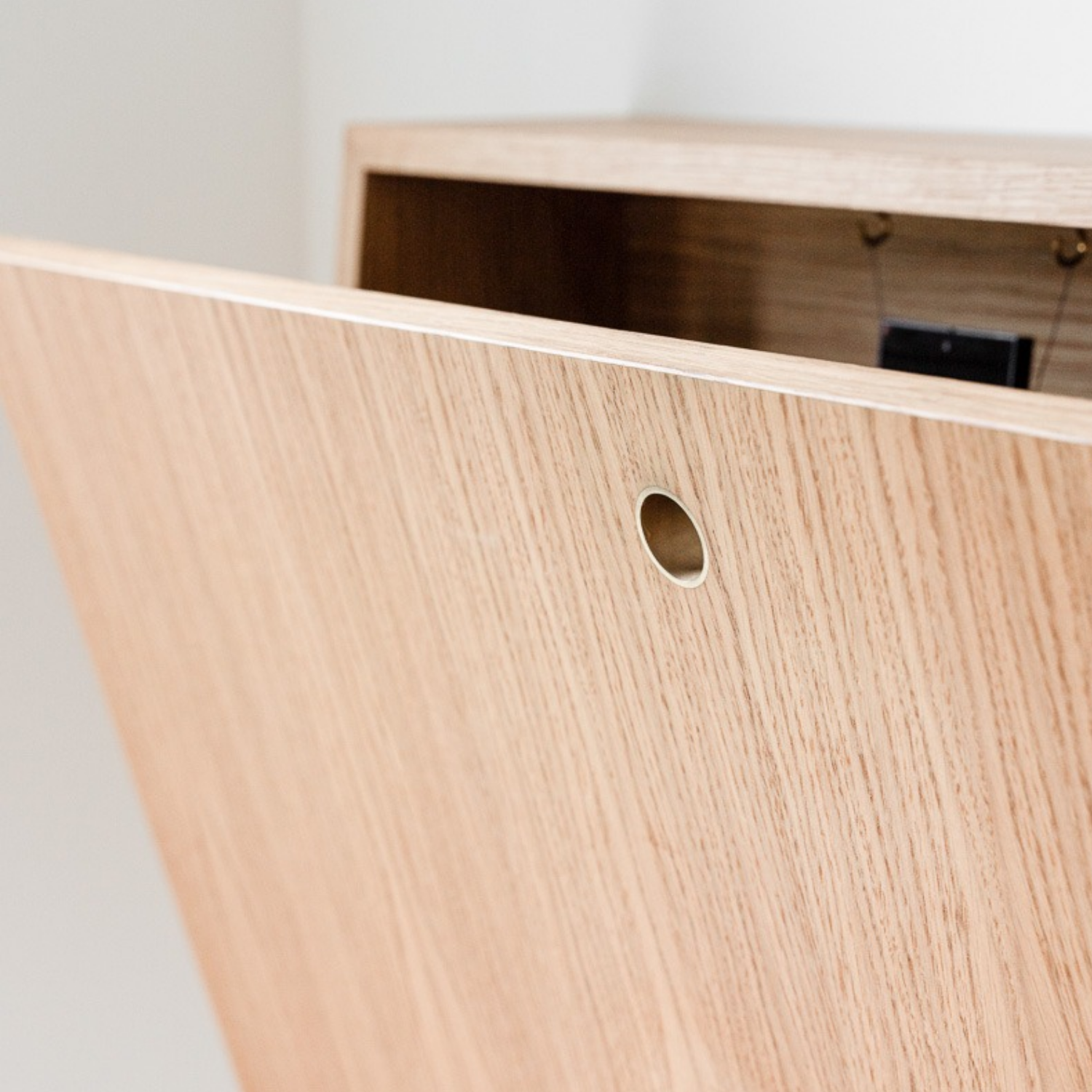 Noa Oak Wall Mounted Desk
