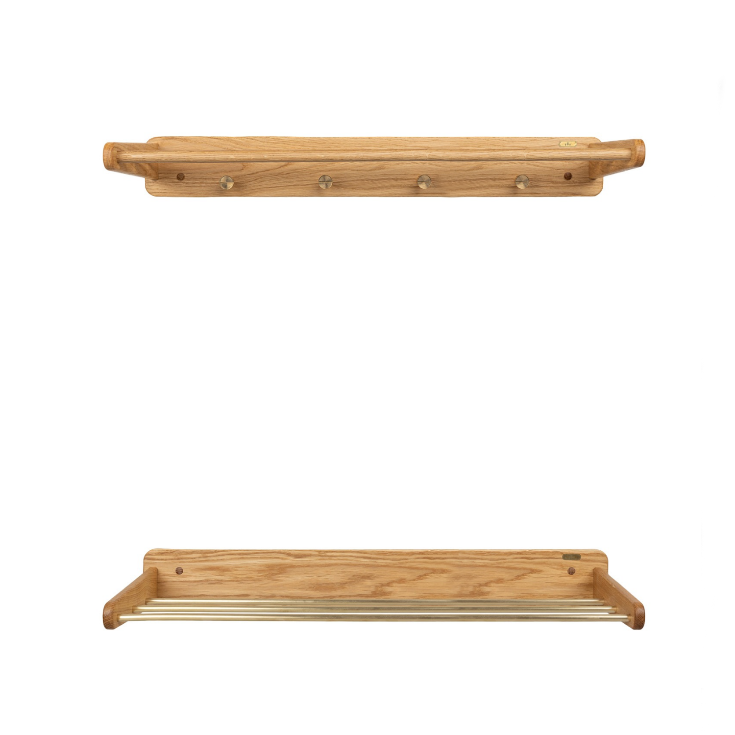 Noa Oak Storage Rack Set