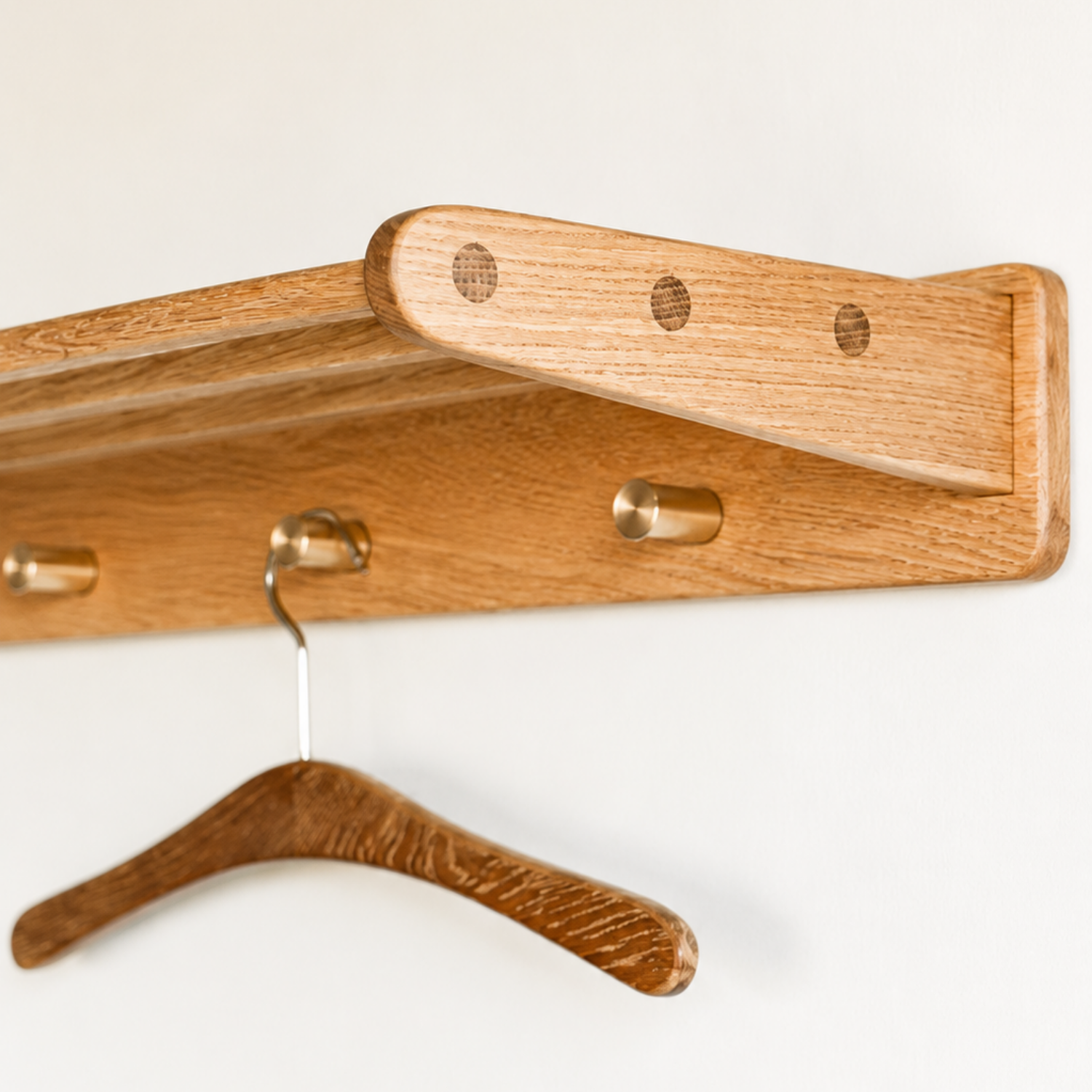 Noa Oak Storage Rack Set