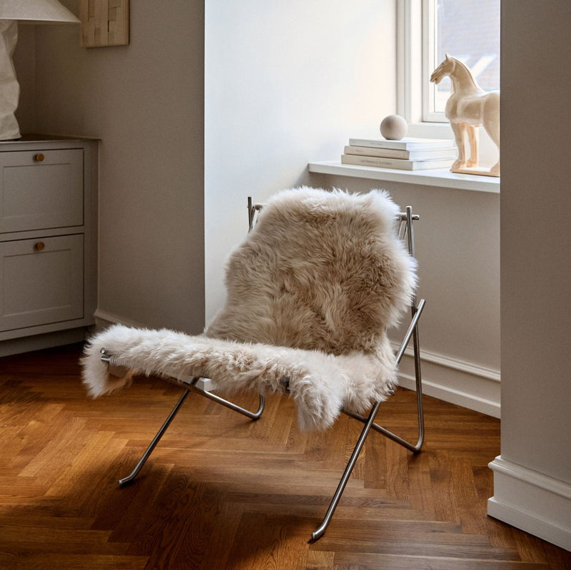 Skagen Sheepskin Long-Wool Rug -  Taupe