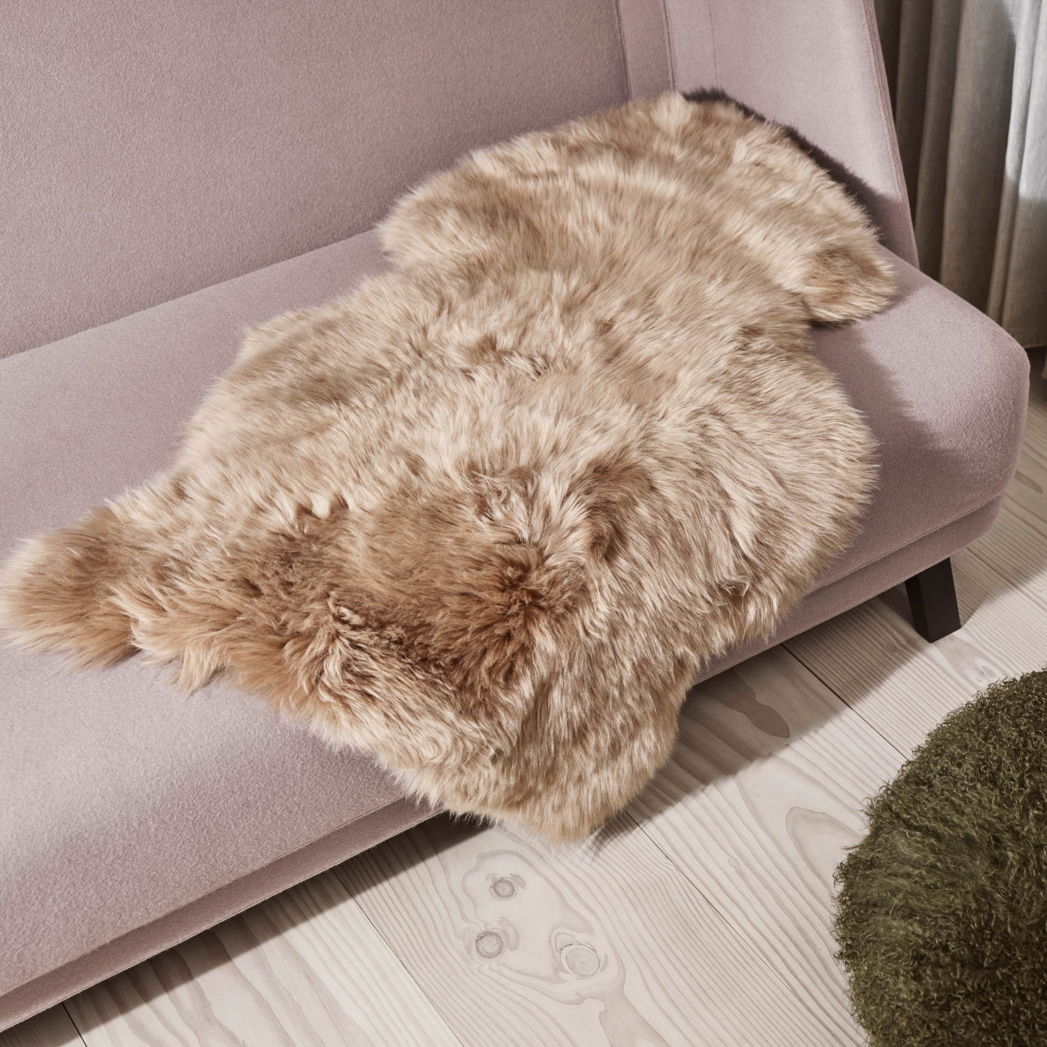 Skagen Sheepskin Long-Wool Rug -  Taupe