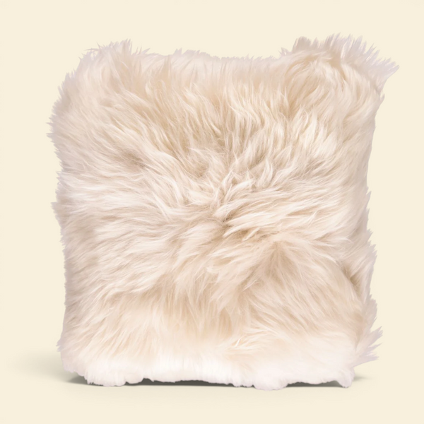 Odense Long-Wool Toss Pillow - Linen