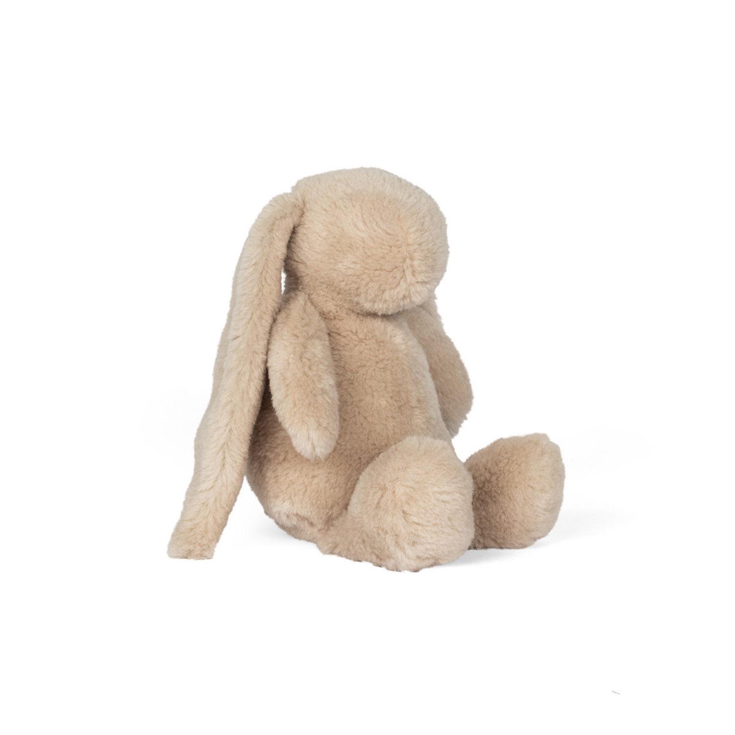Long-Eared Beige Wool Bunny