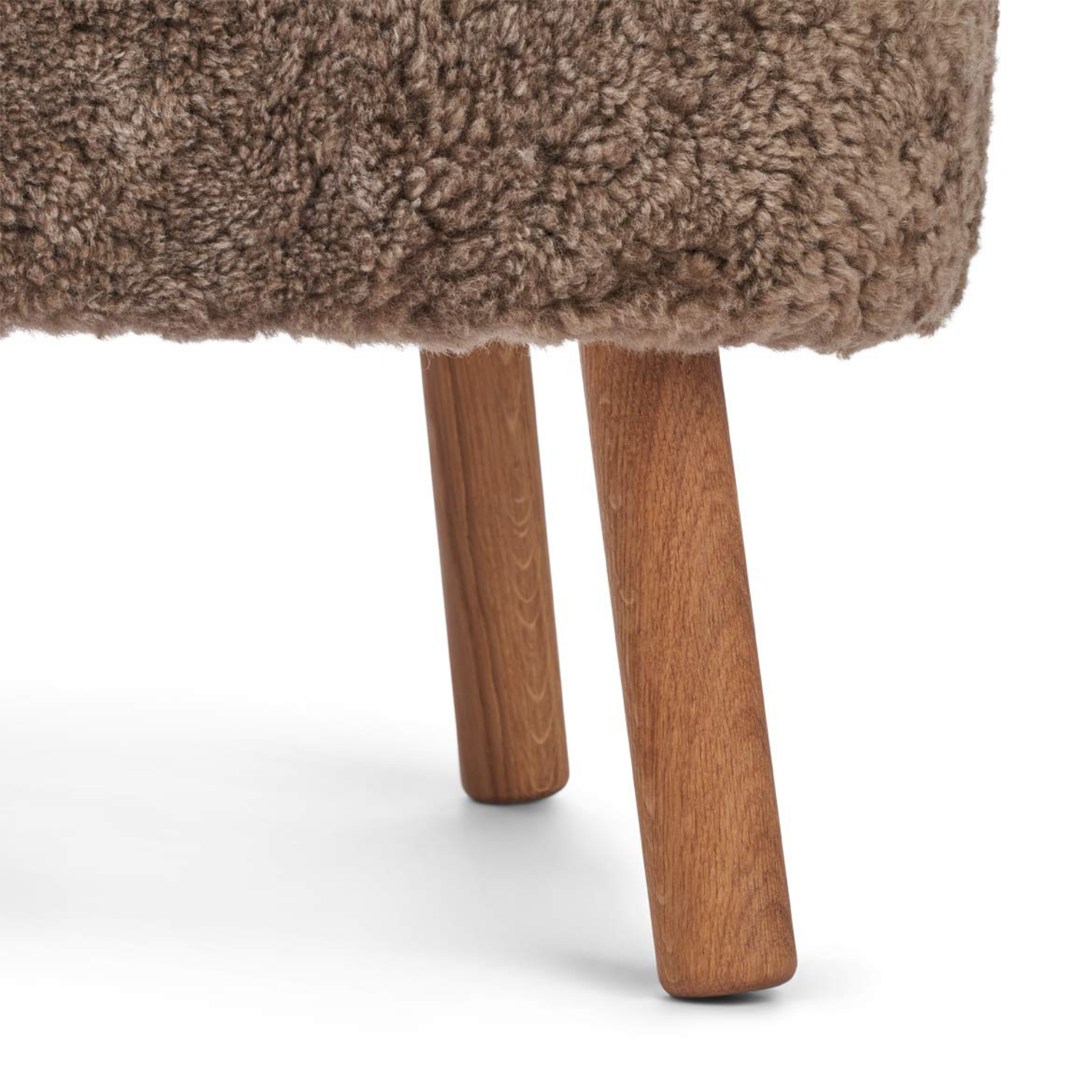 Arlberg Wool Sheepskin Lounge Chair - Deep Taupe