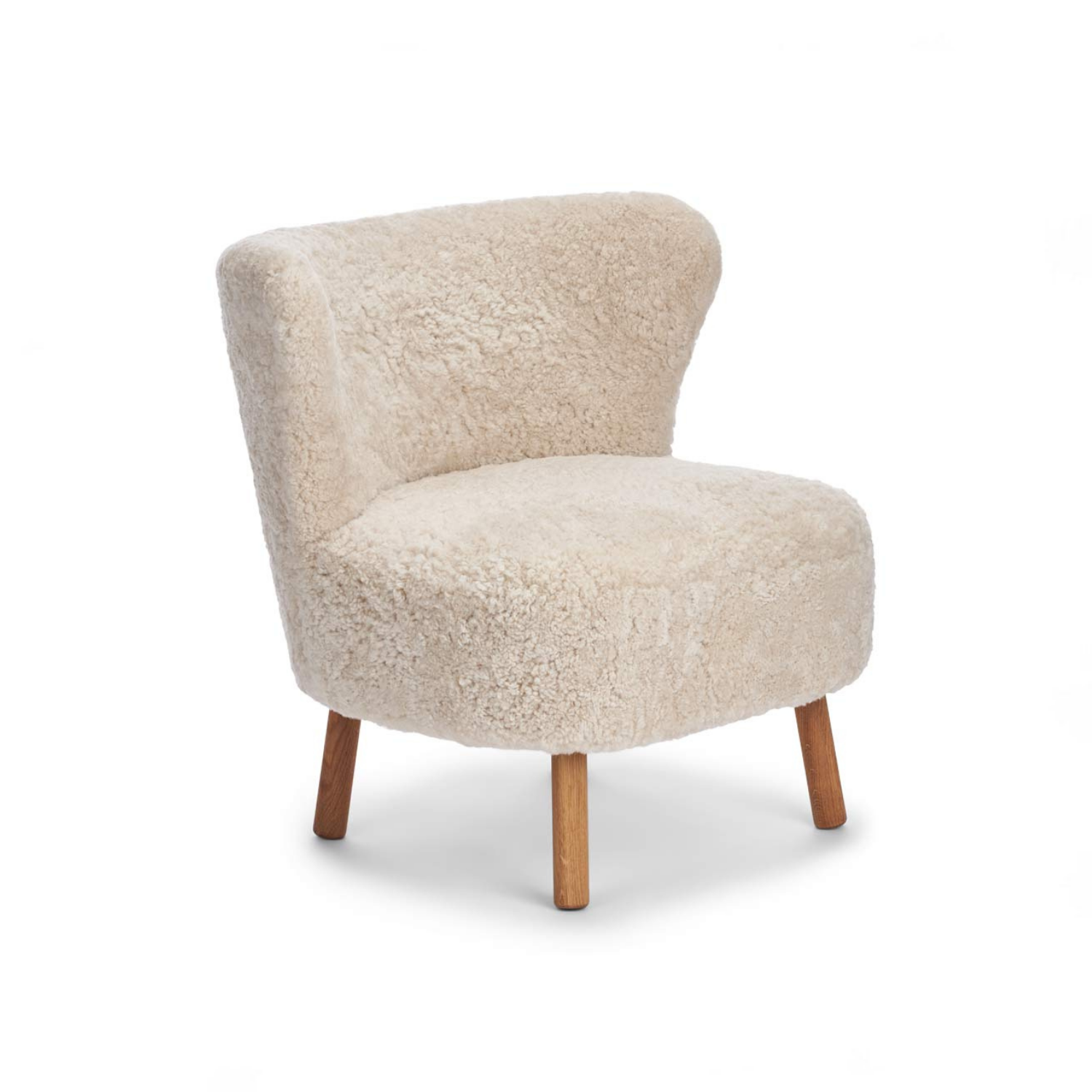 Arlberg Wool Sheepskin Lounge Chair - Pearl