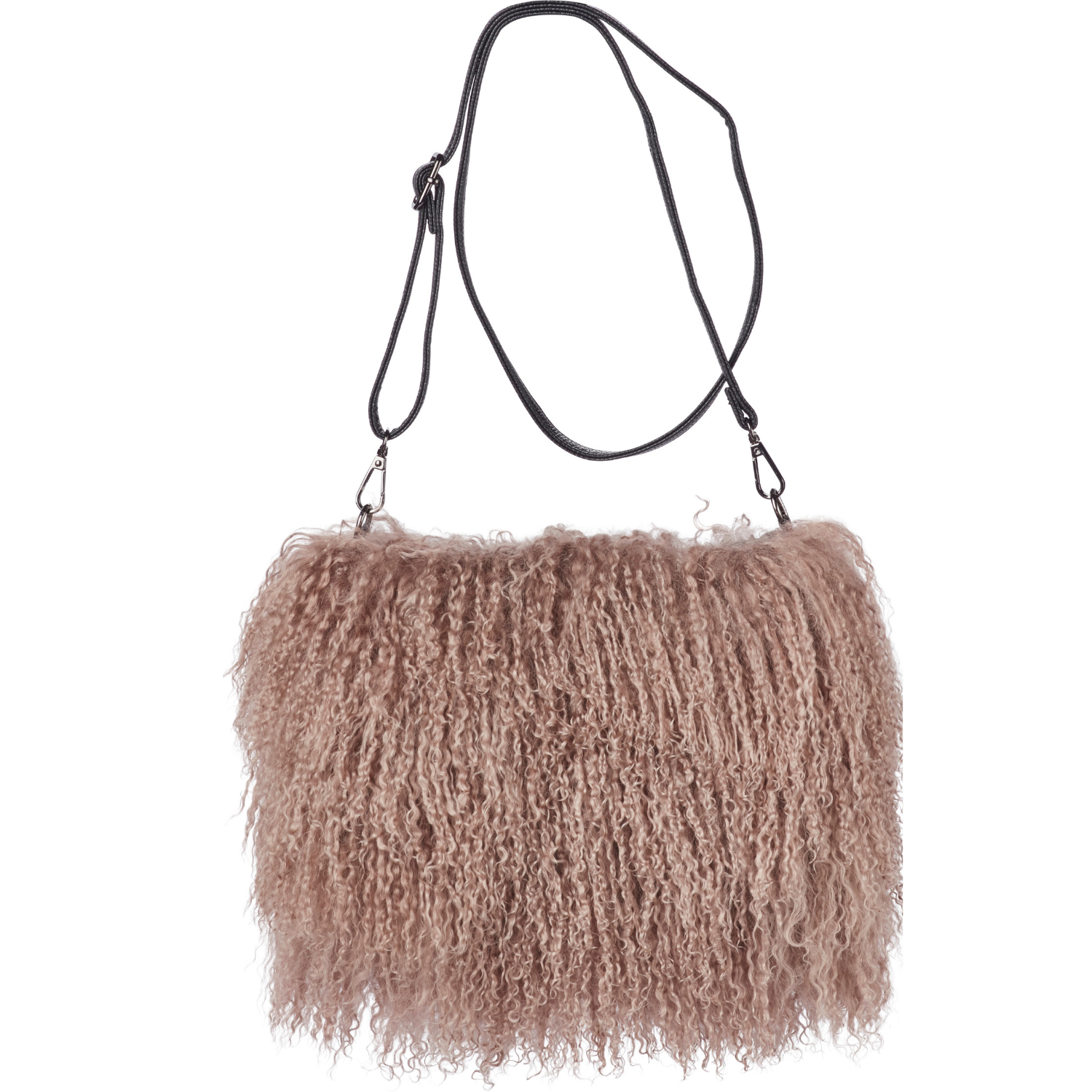 Skye Sheepskin Cross-Body Bag- Sand