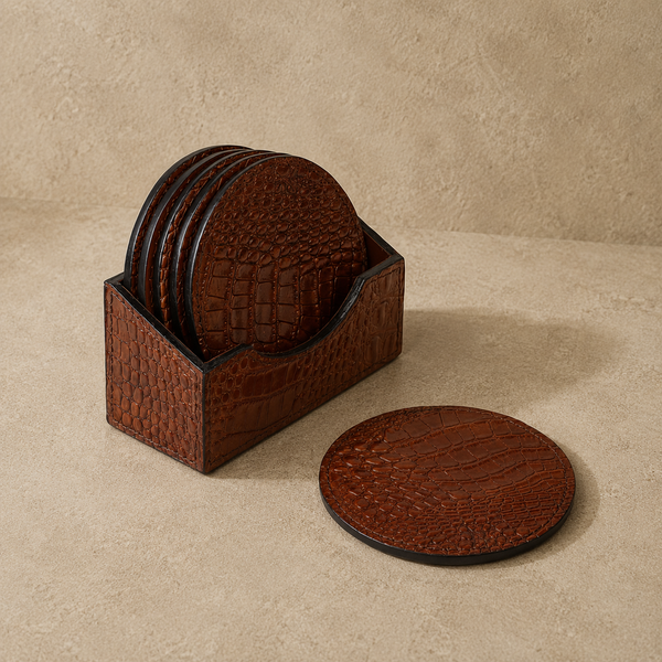 Lars Leather Coasters (Set of 6)