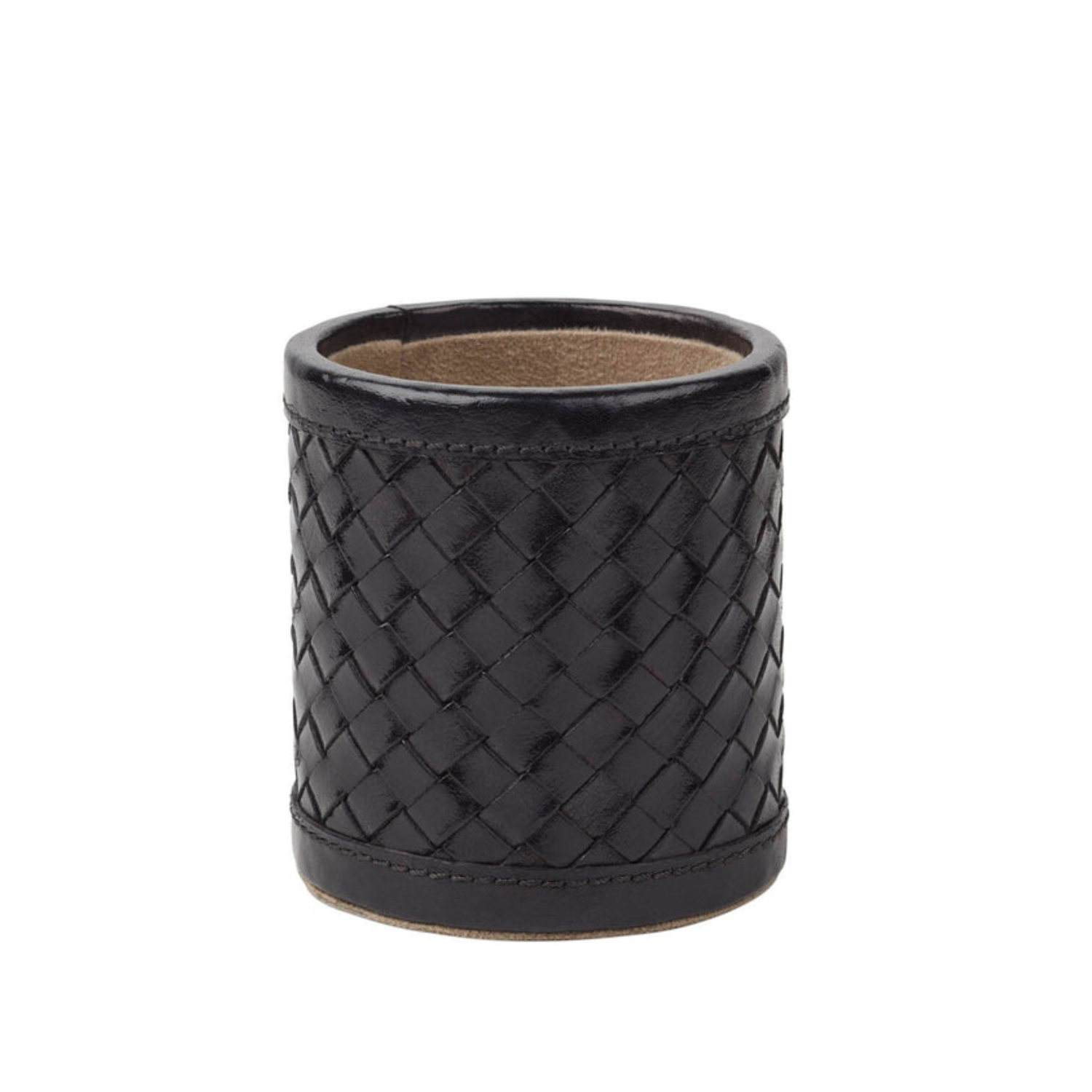 Black Leather Pen Holder