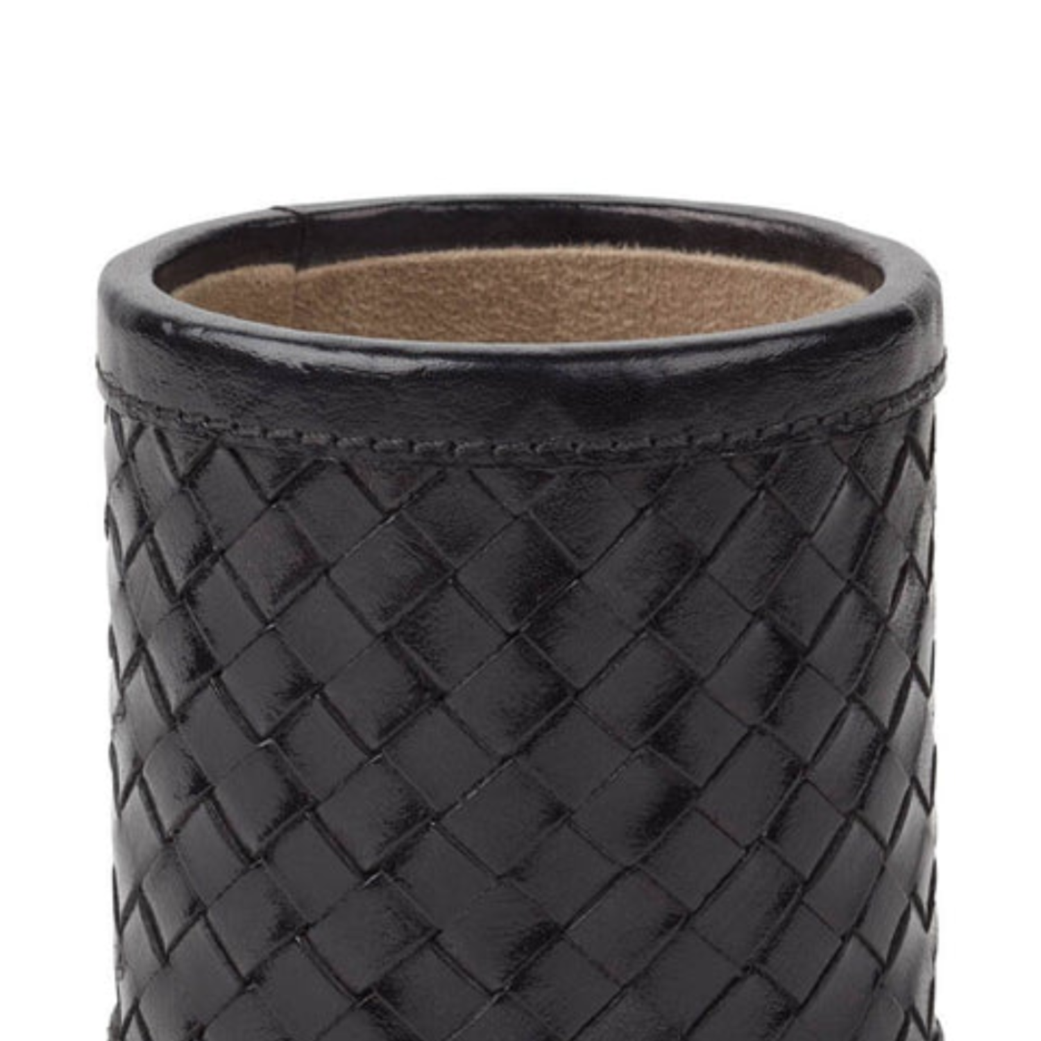 Black Leather Pen Holder