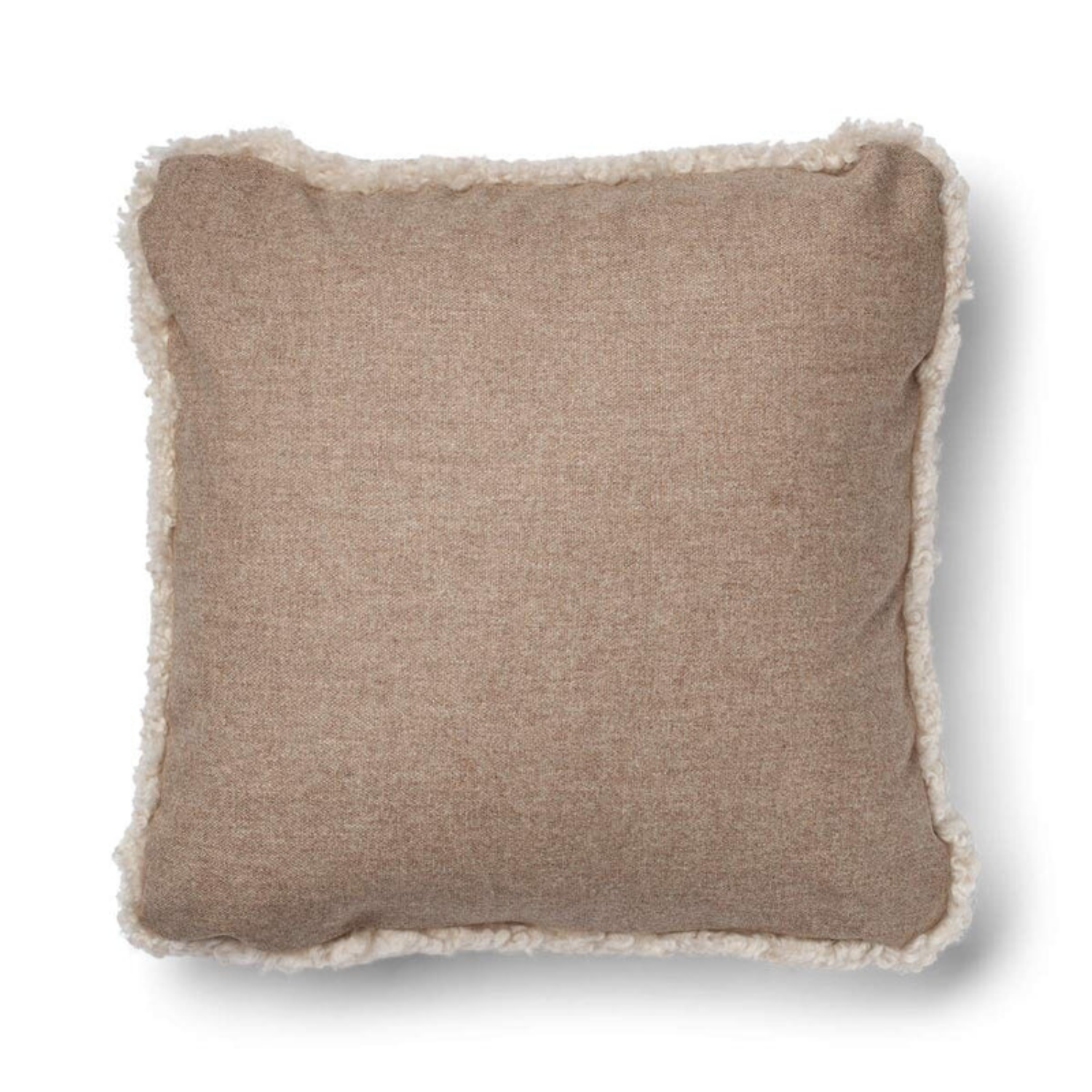 Astrid Reversible Sheepskin Toss Pillow - Beige/Pearl
