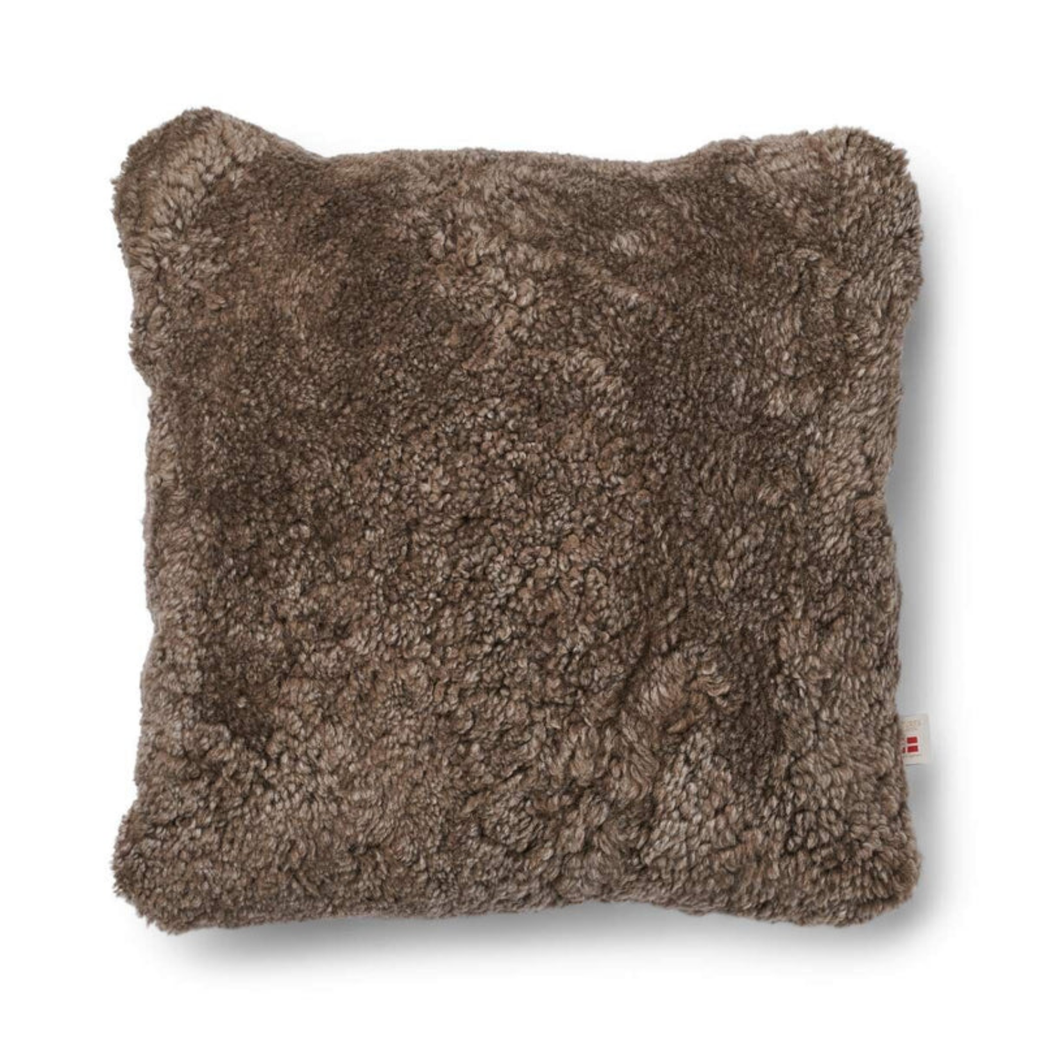 Astrid Reversible Sheepskin Toss Pillow - Beige/Taupe