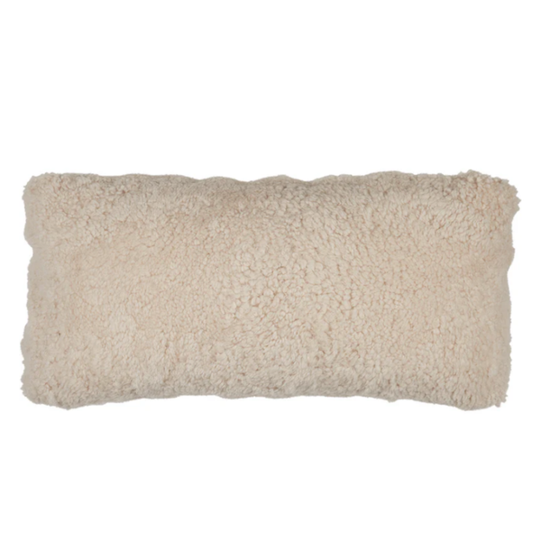 Astrid Sheepskin Kidney Pillow - Pearl