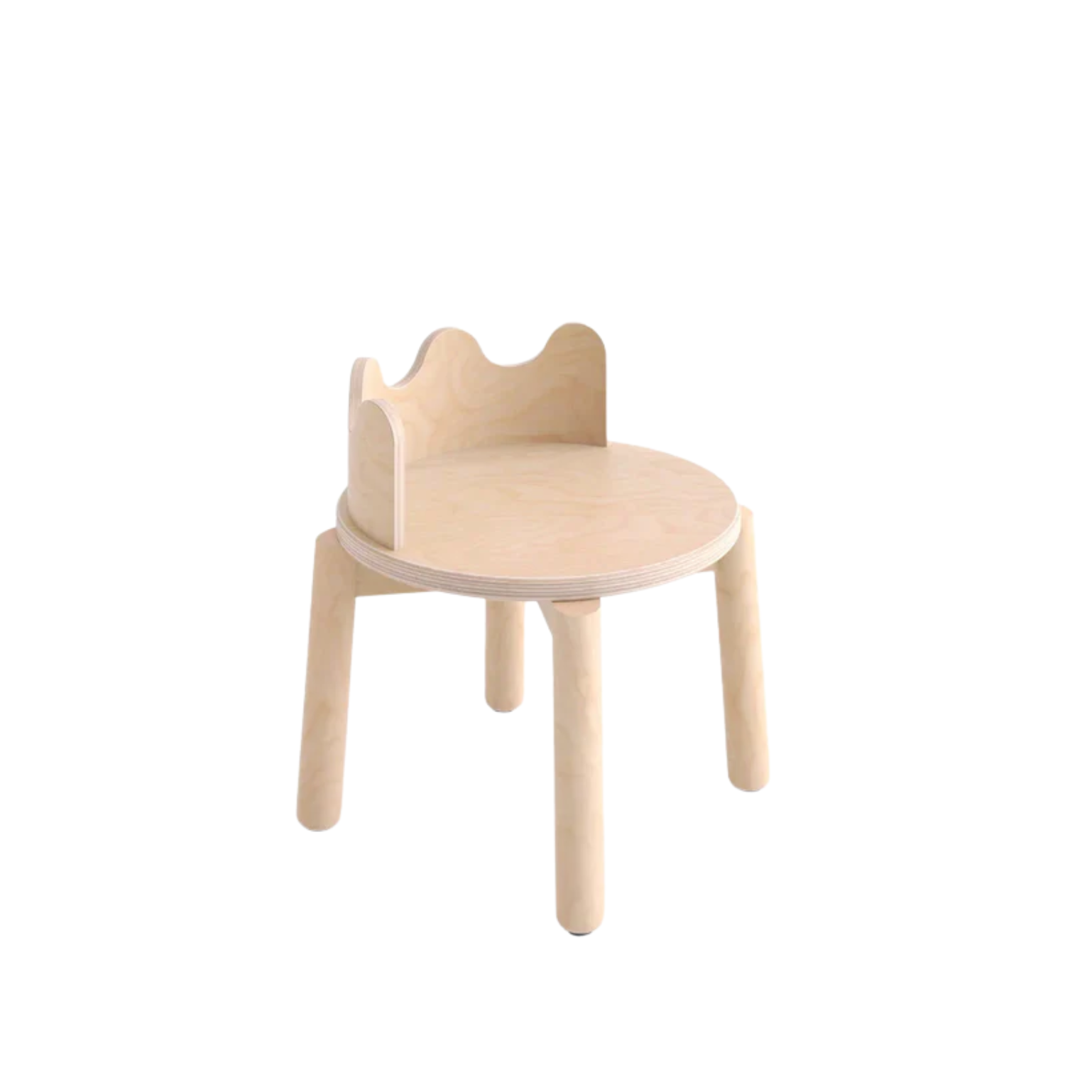Oeuf Kids Moss Birch Chair