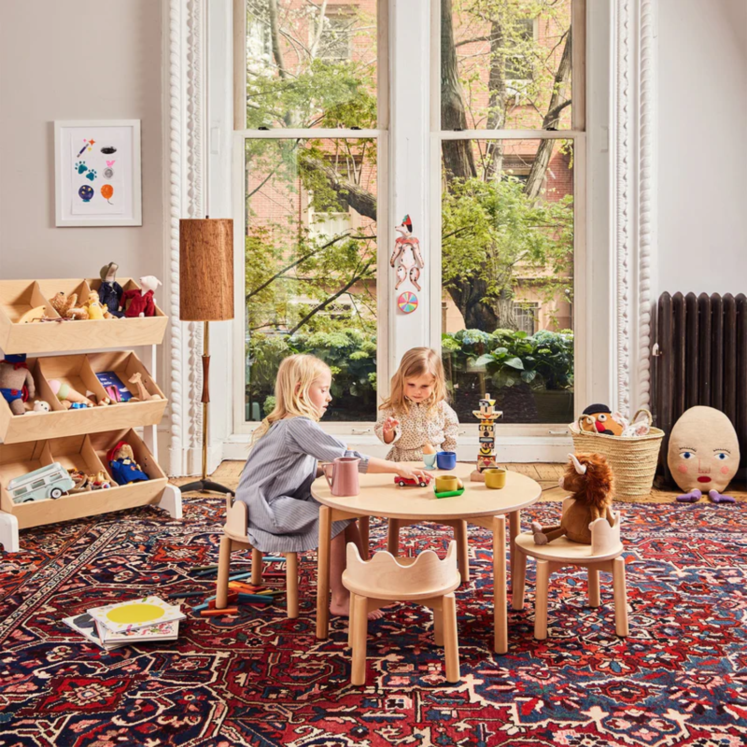 Oeuf Kids Moss Birch Chair