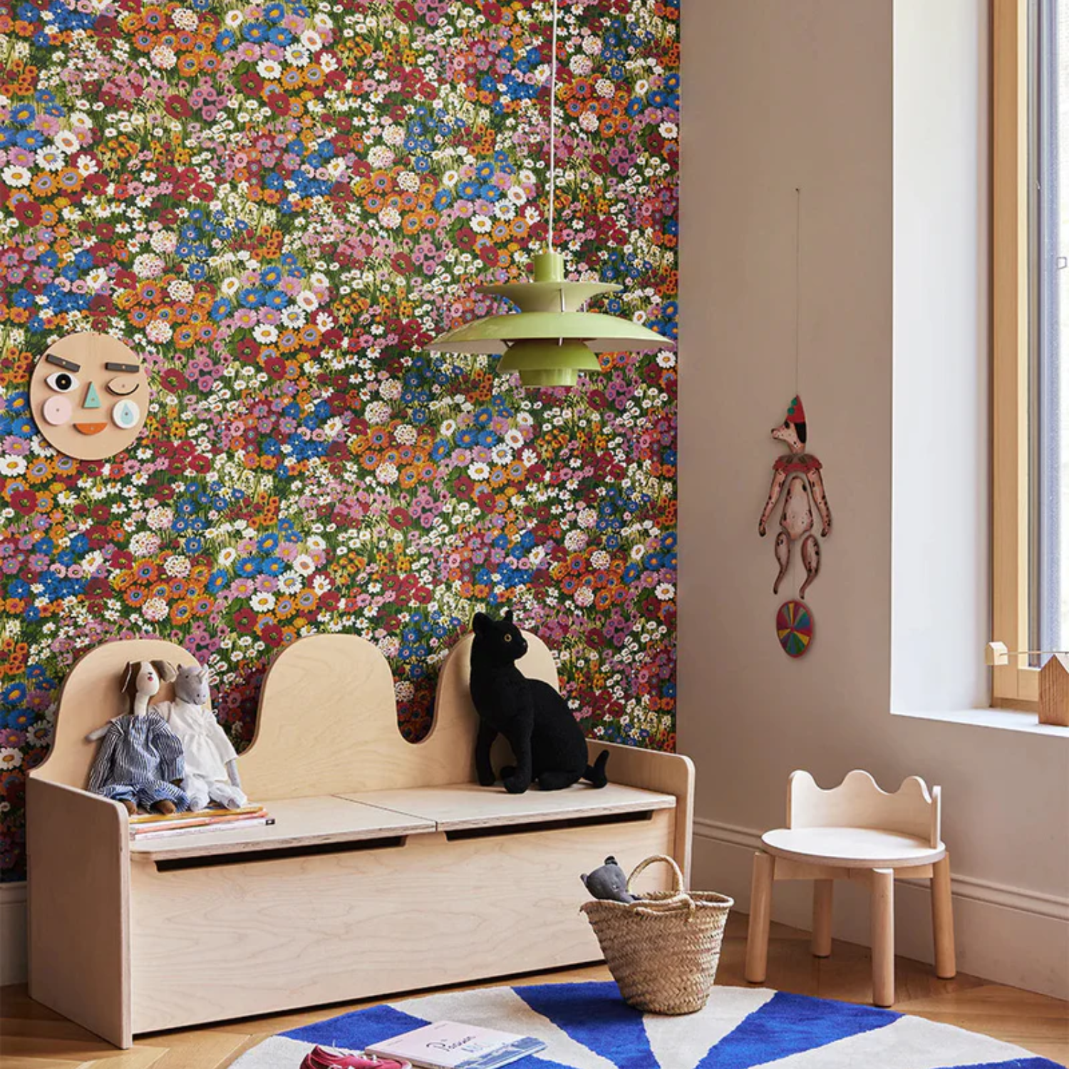 Oeuf Kids Camel Birch Storage Bench