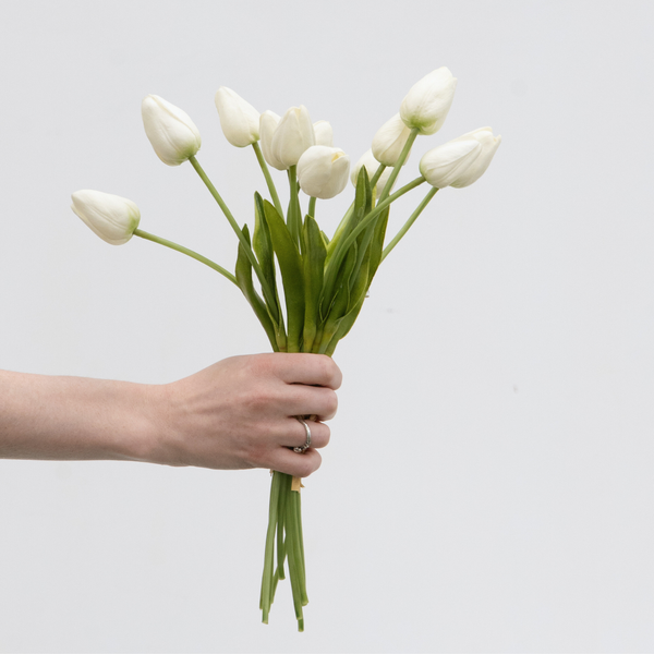 Artificial Tulip Bouquet - Cream