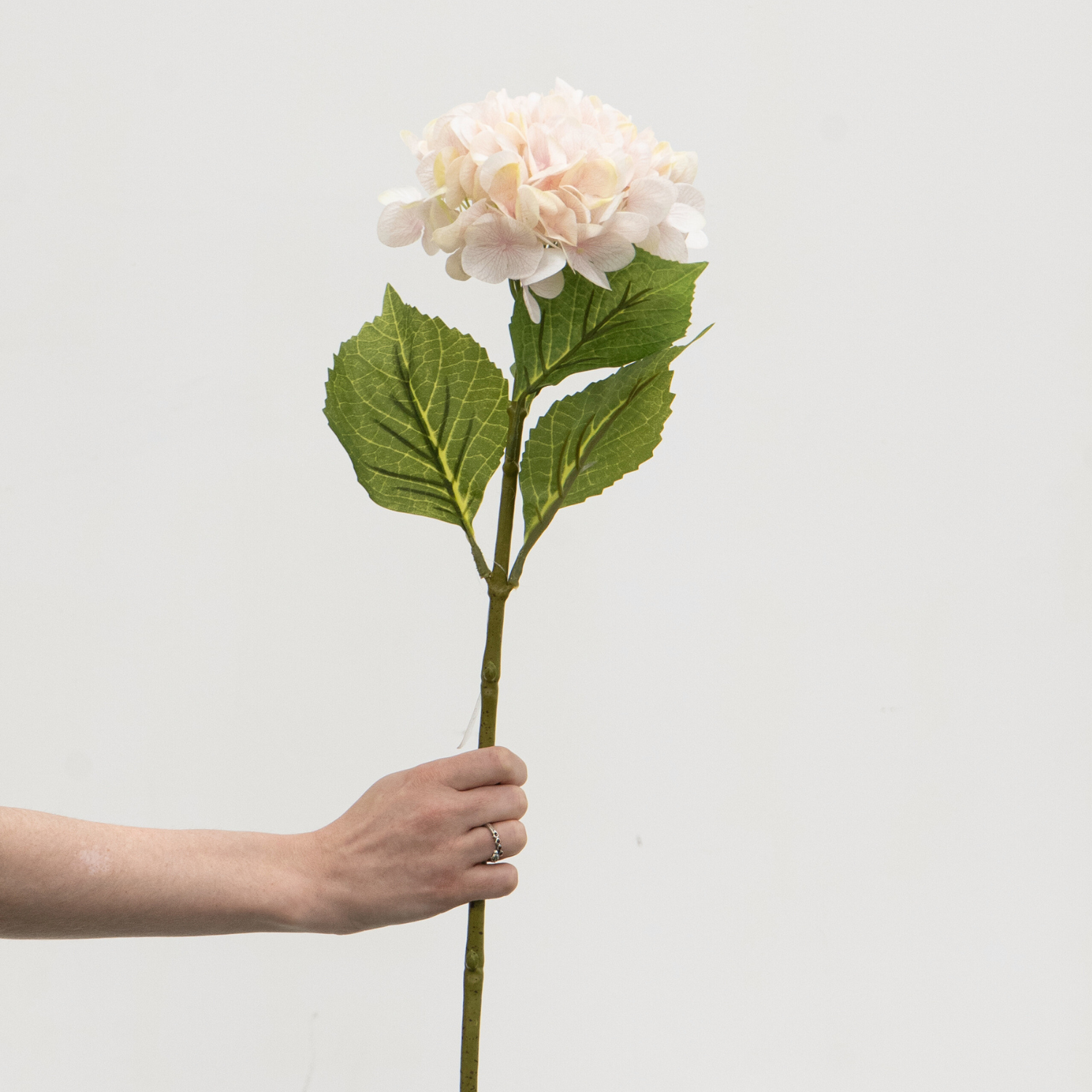 Artificial Hydrangea Spray - Light Pink