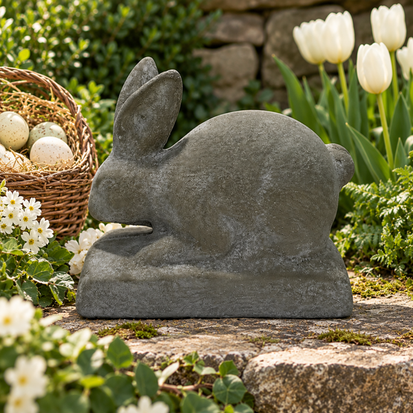 Briar Bunny Cement Garden Statue