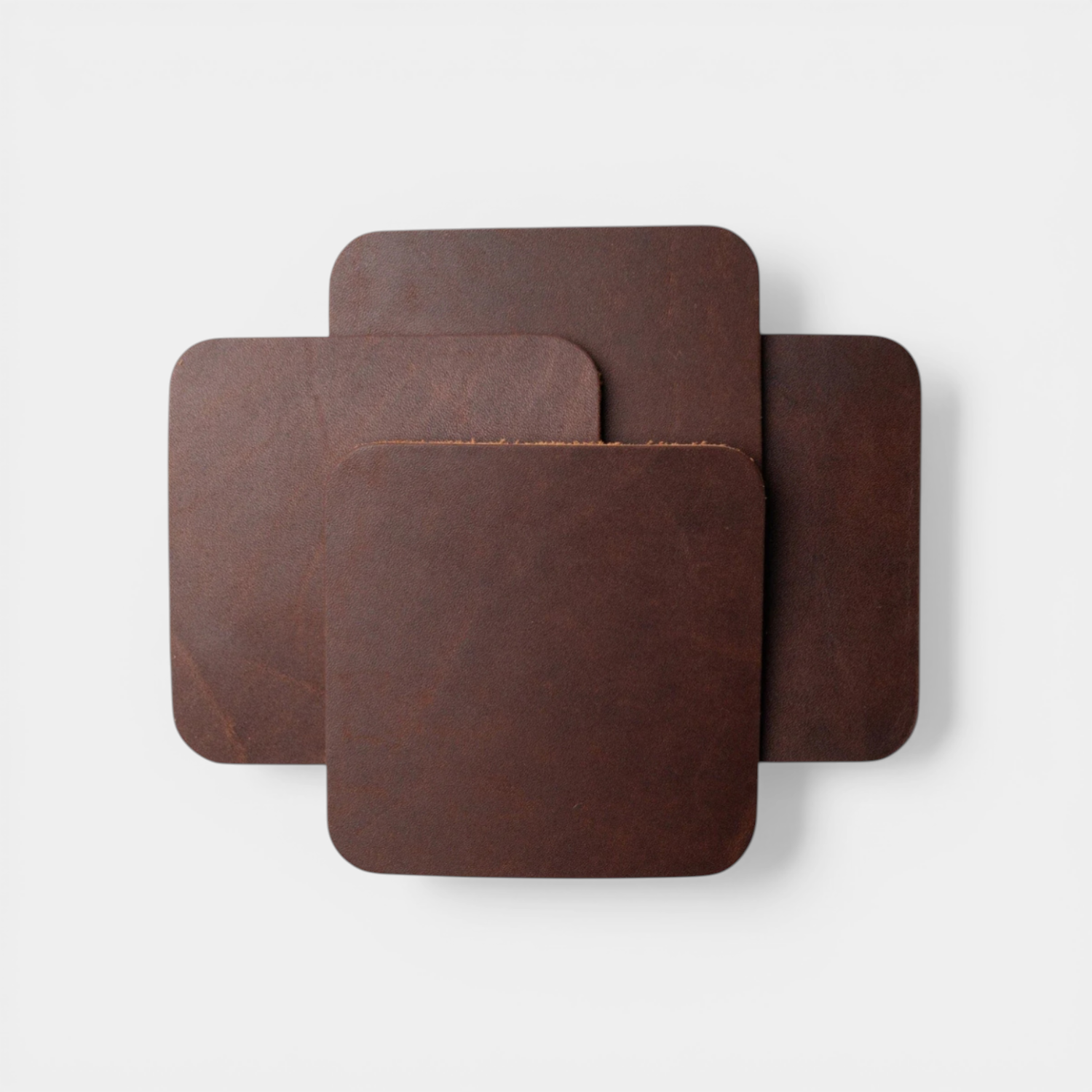Leather Coasters (Set of 4) - Heritage Brown