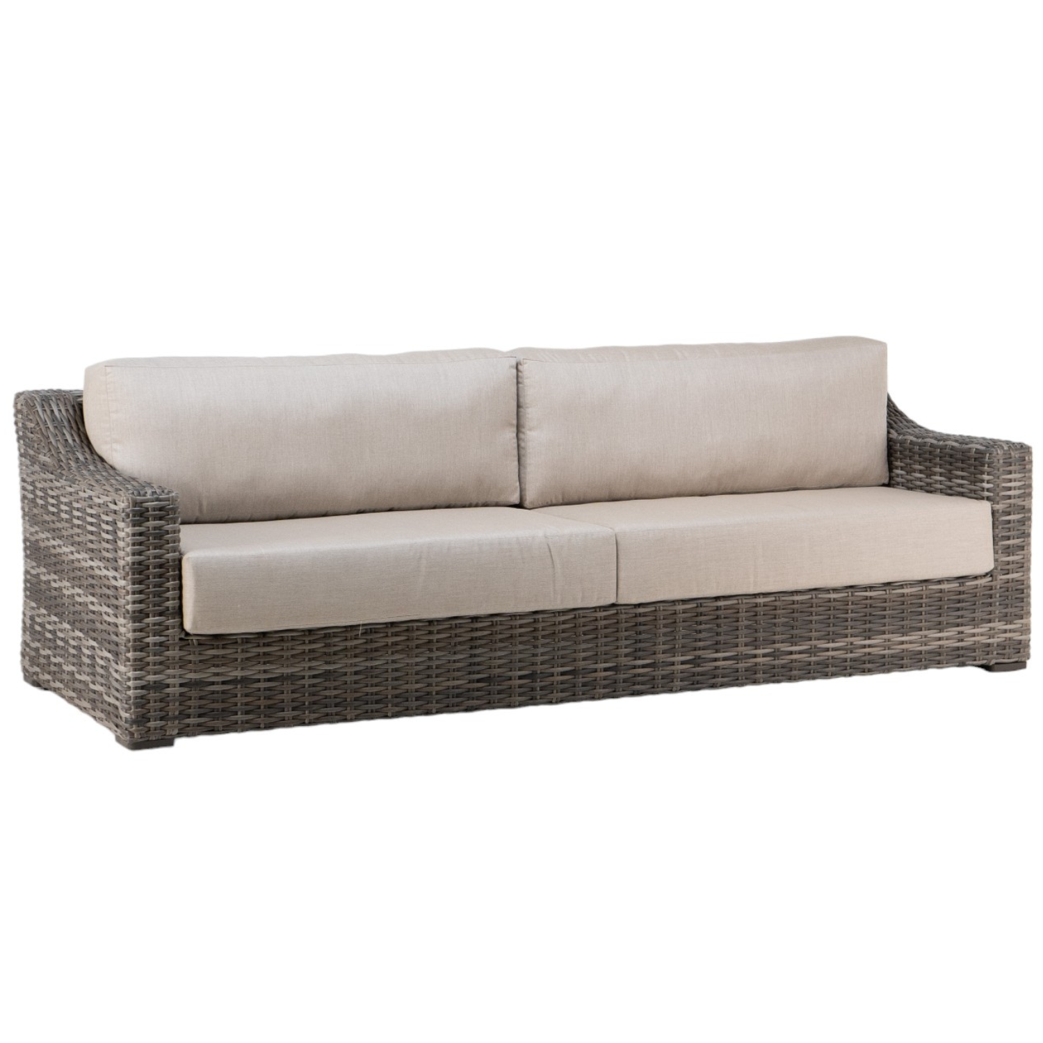 Driftwood Cove Sandalwood XL Wicker Sofa