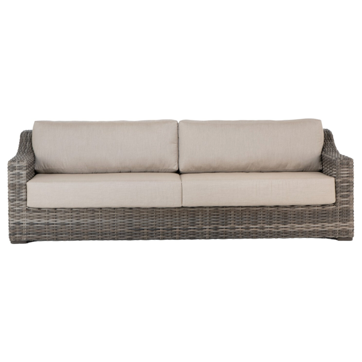 Driftwood Cove Sandalwood XL Wicker Sofa