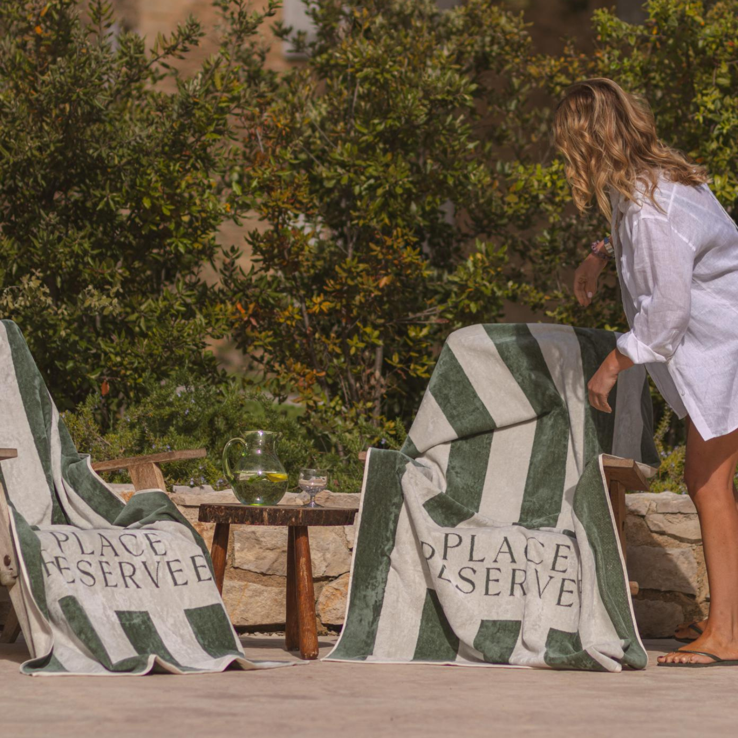 Marine Eucalyptus Beach Towel