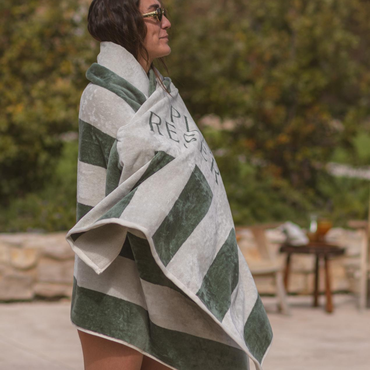Marine Eucalyptus Beach Towel