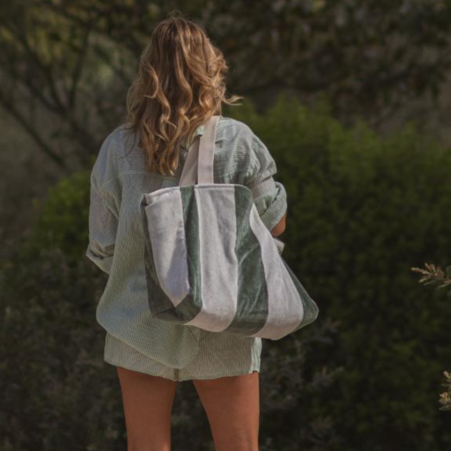 Marine Eucalyptus Beach Tote