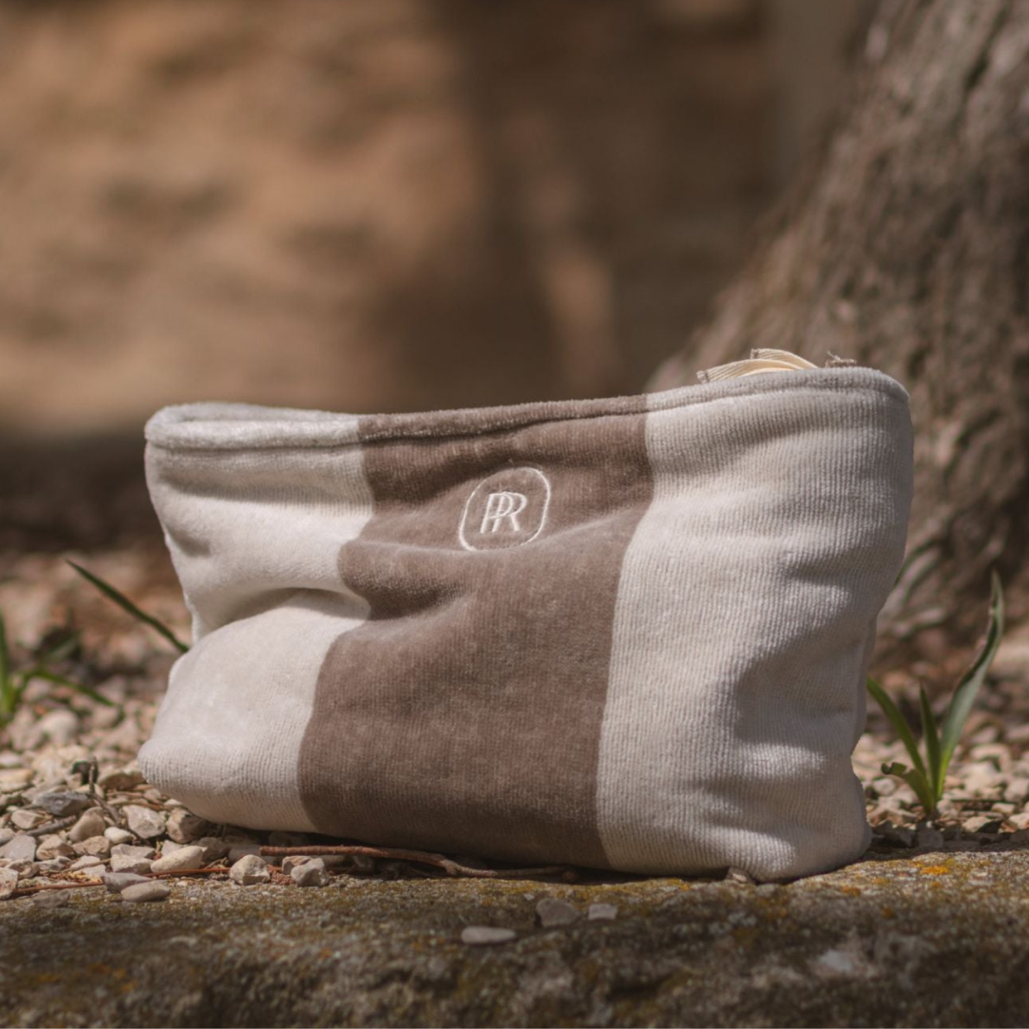Marine Dark Sand Toiletry Bag