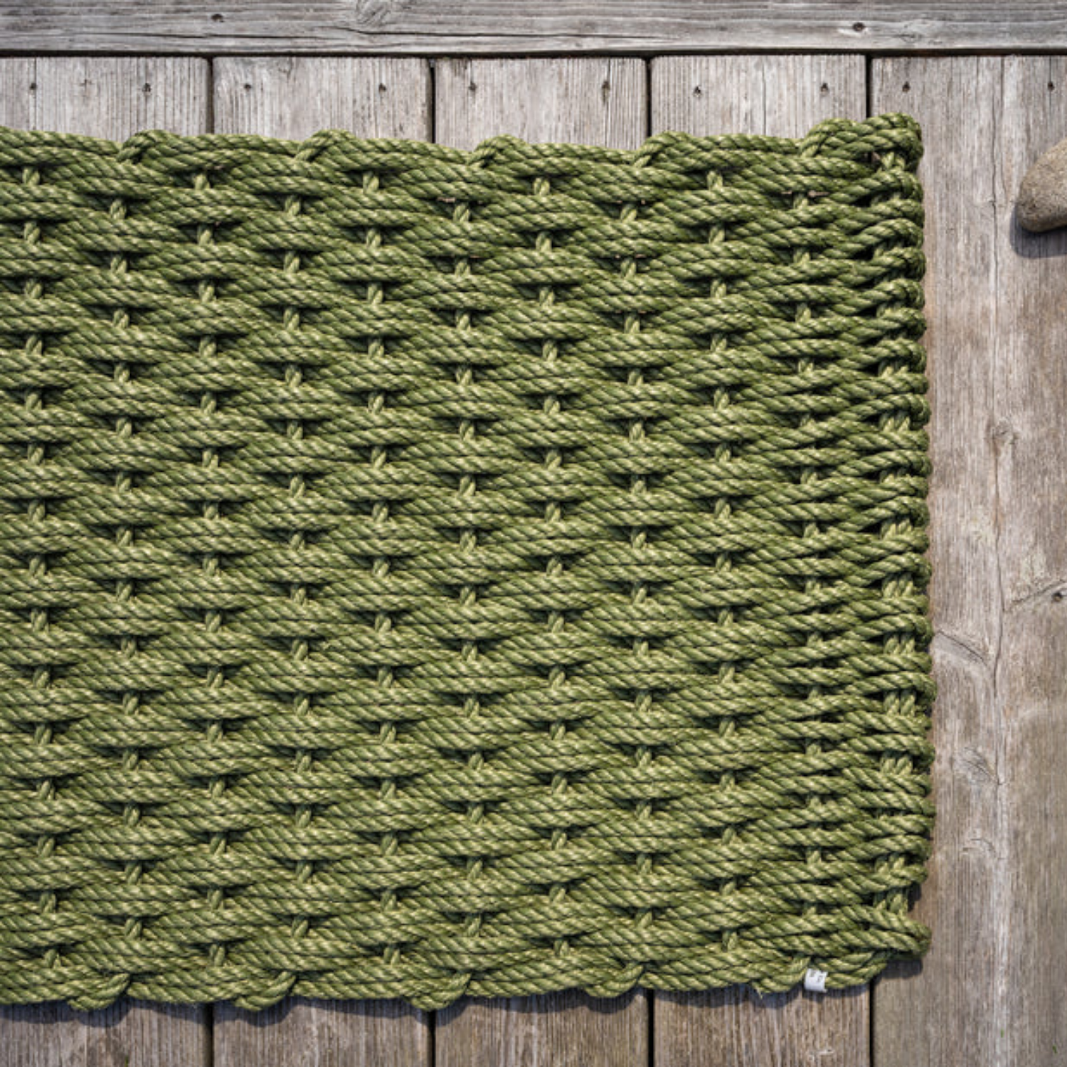 Rope Runner Doormat - Loden Green
